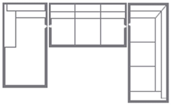 Bassett U-Shaped Sectional C000-LL6067DF