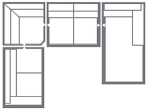 Bassett Corner U Sectional C000-RL503443SF