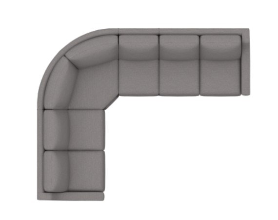 Bassett 4 Piece L-Shaped Sectional M000-LSECT4M