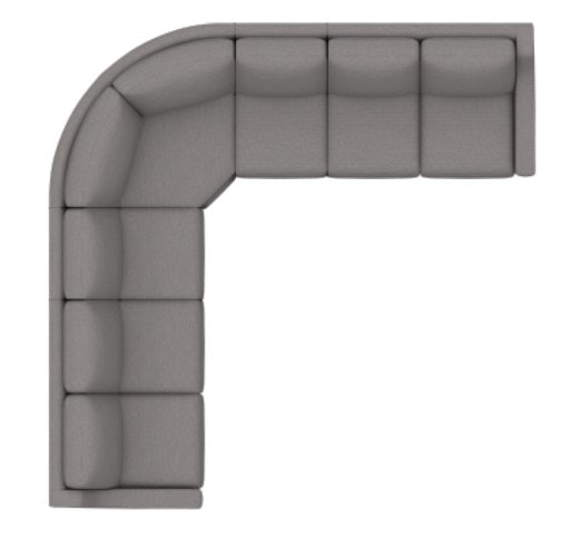 Bassett Reclining Fabric L Sectional M000-LSECT5