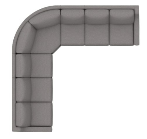 Bassett 5 Piece L-Shaped Sectional M000-LSECT5M