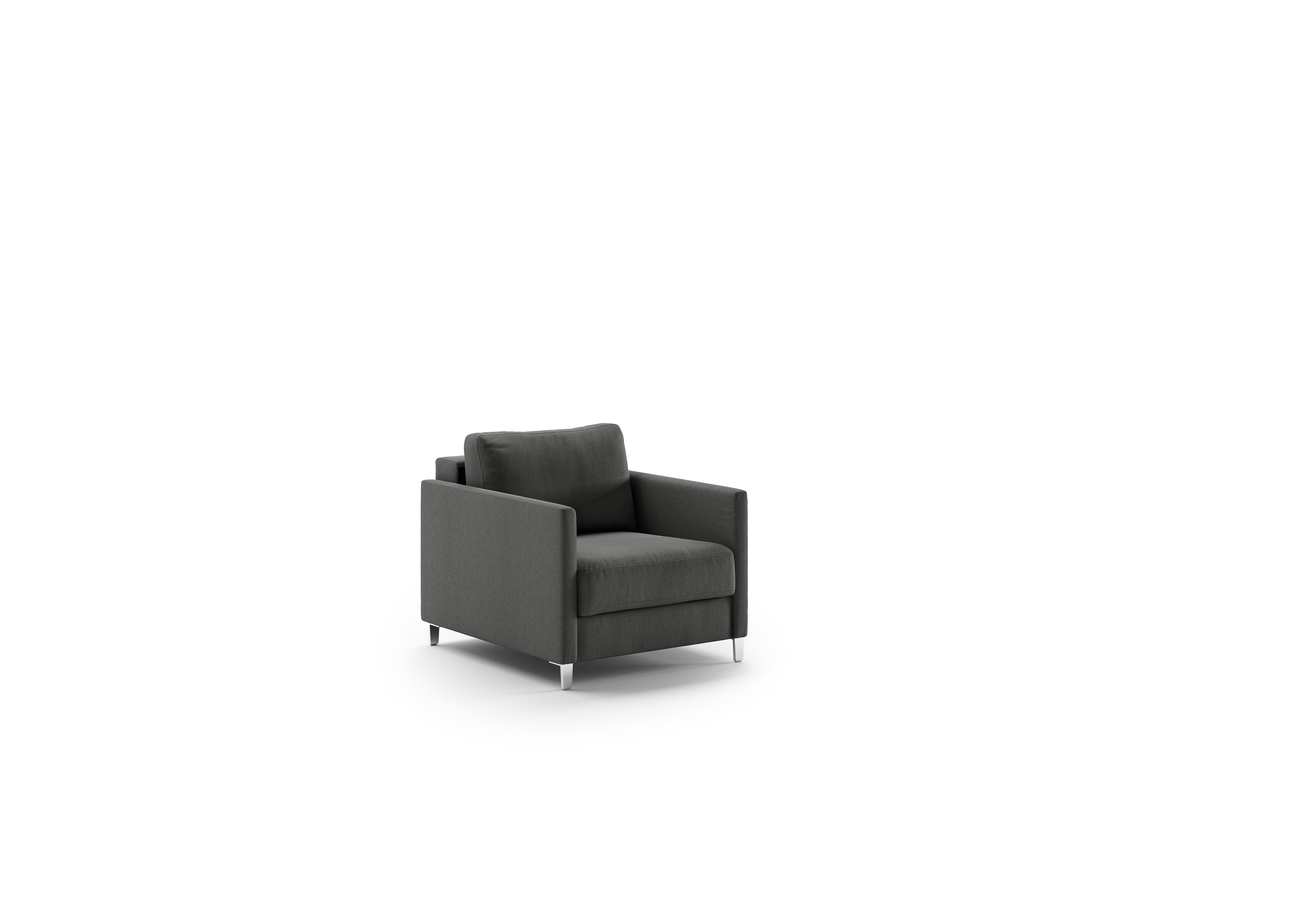 Luonto Furniture Elfin Cot Chair Sleeper - Luna 35 - 234/9 Chrome ELFI-ANT-LUNA/35-234/9-CR