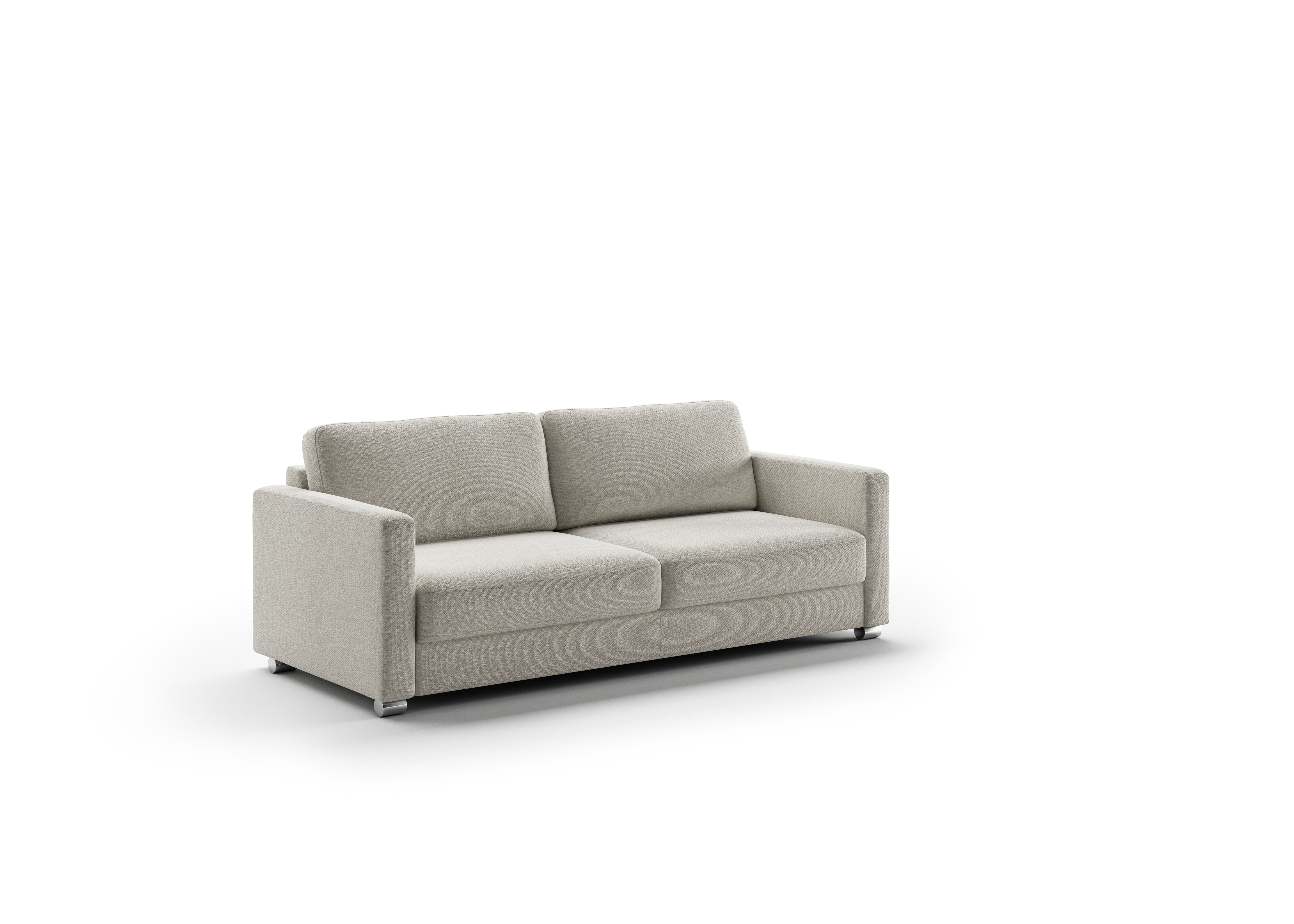 Luonto Furniture Emery Full XL Sofa Sleeper - Easy Deluxe - Fun 496 - 217/6 Chrome EMER-DED-FUN/496-217/6-CR