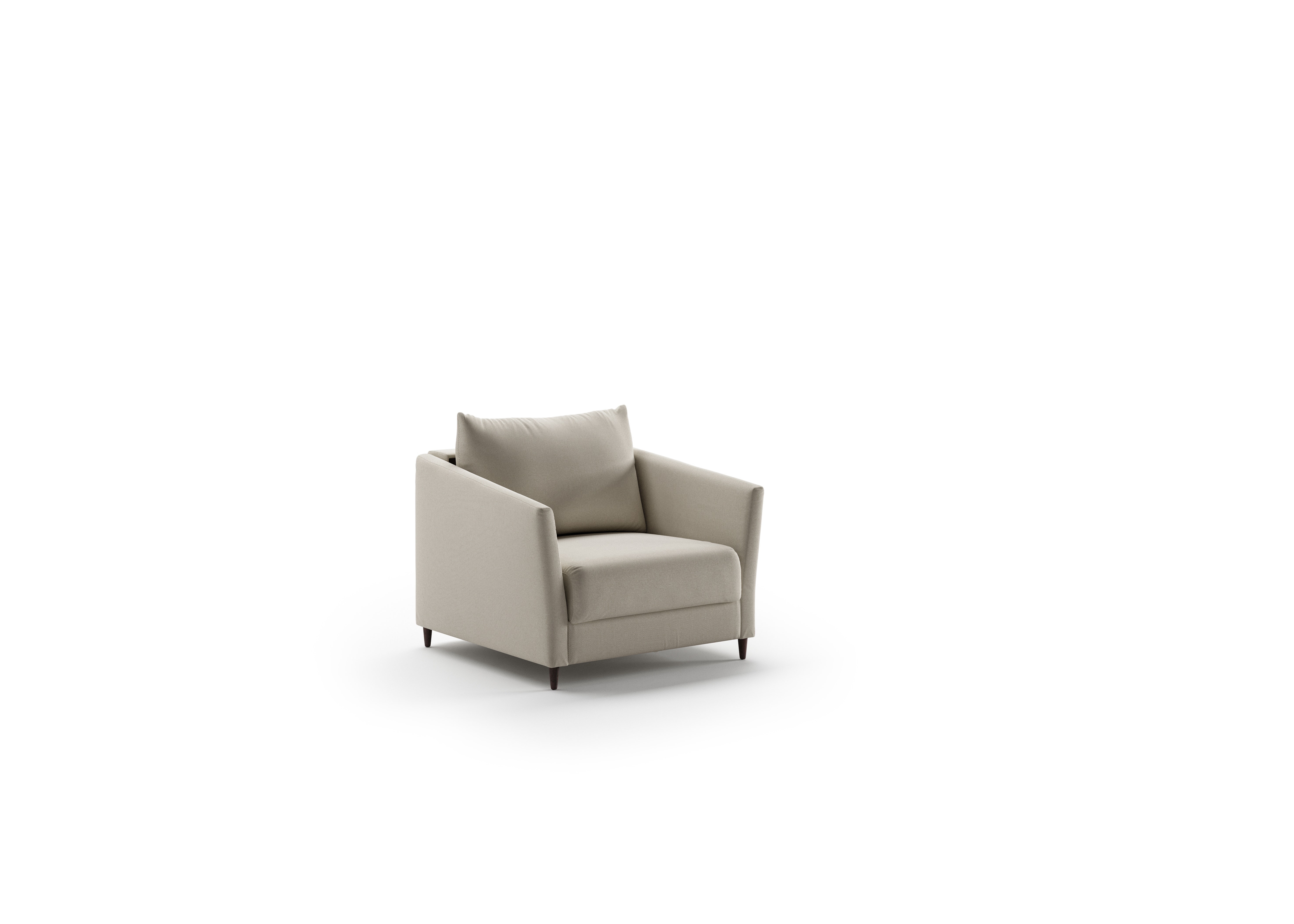 Luonto Furniture Erika Cot Chair Sleeper - Luna 33 - 126/9 Walnut ERIK-ANT-LUNA/33-126/9-WA