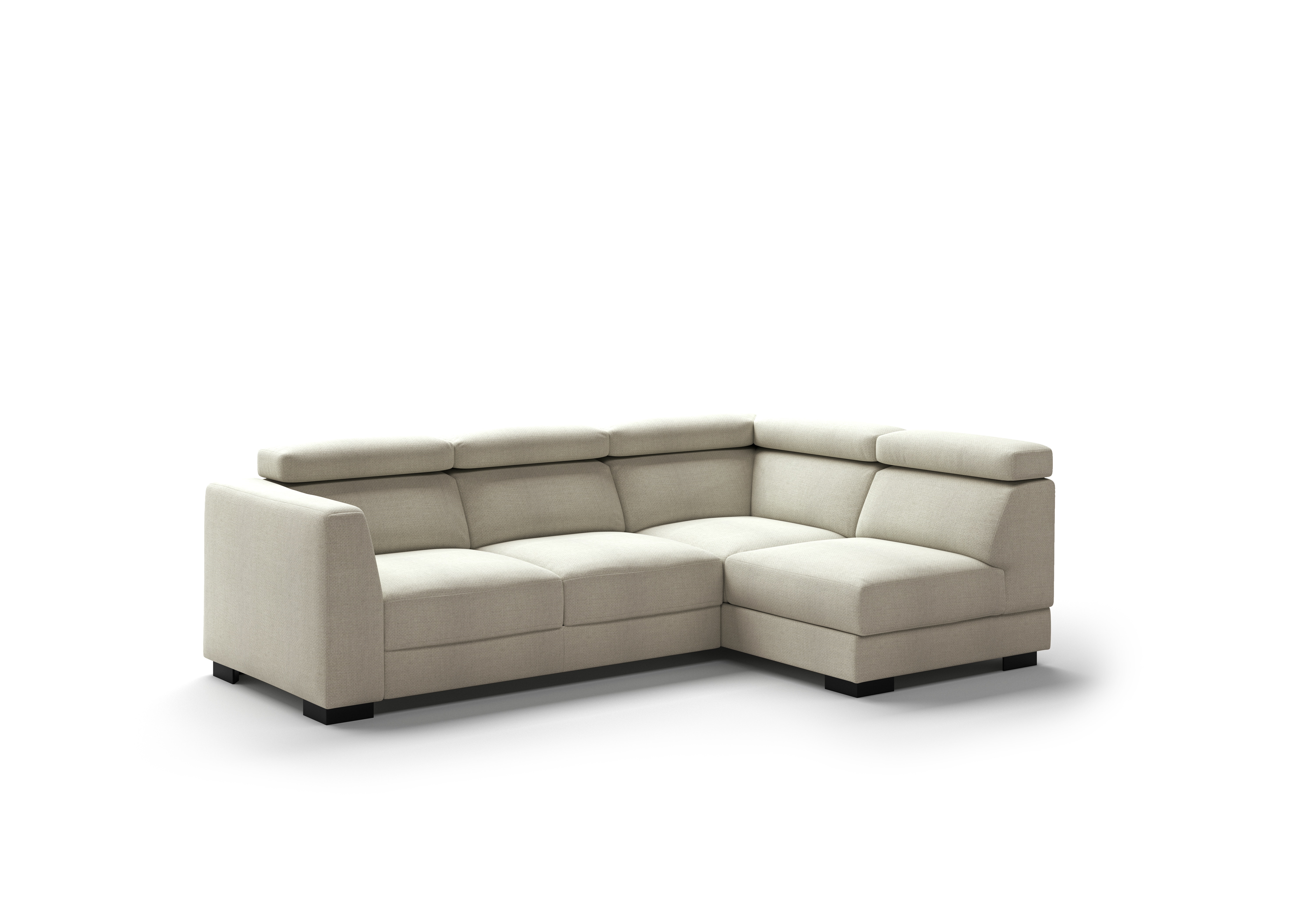 Luonto Furniture Halti Left Hand Facing Loveseat Right Hand Facing Chaise Sleeper - Atlantic 02 - 402/6 Walnut HALT-BMV-FO-ATLA/02-402/6-WA