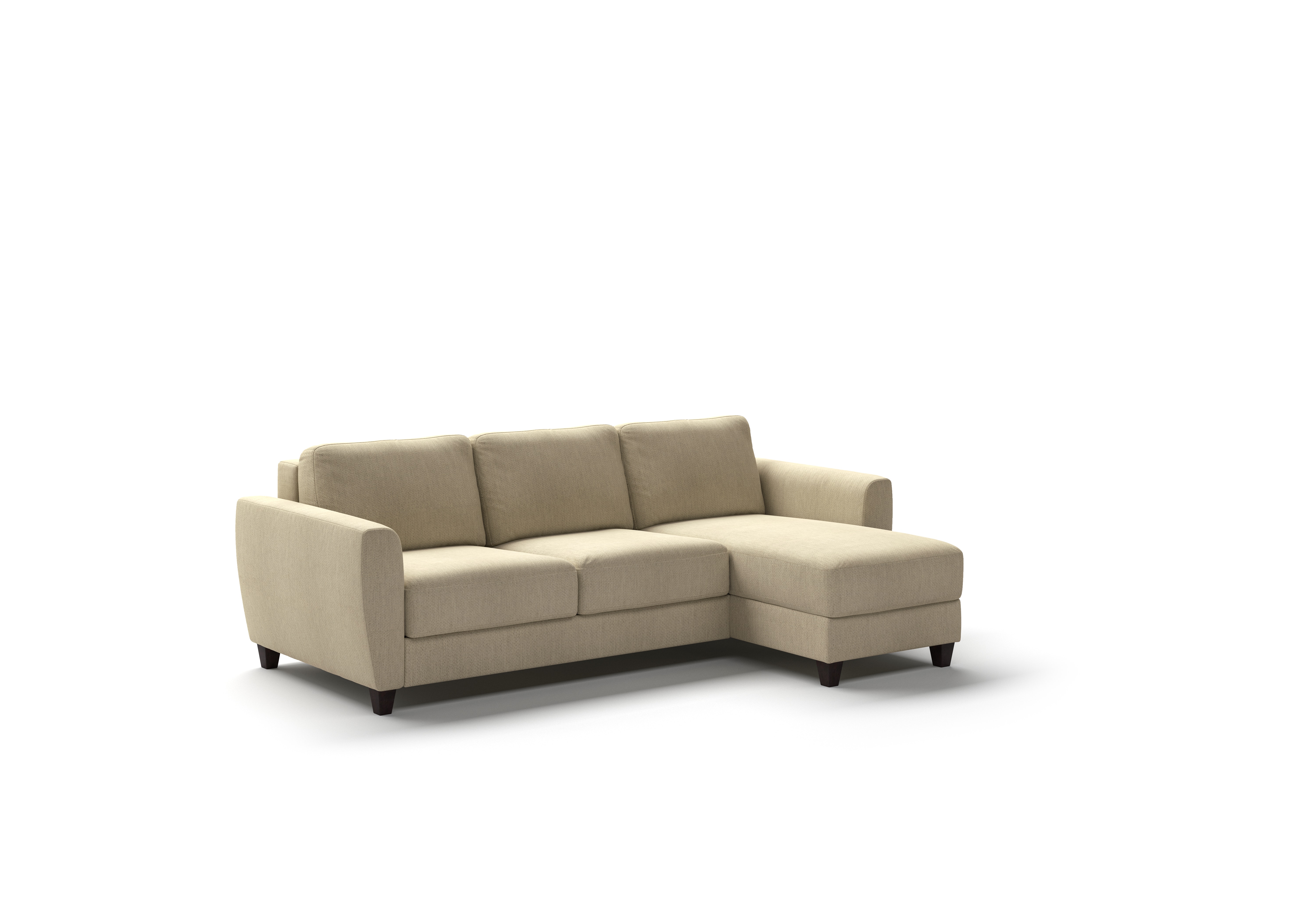 Luonto Furniture Harper Tapered Arm Full XL Sleeper Sectional (Reversible Chaise) - Atlantic 03 - 104/9 Walnut HARP-BNT-FOU-ATLA/03-104/9-WA