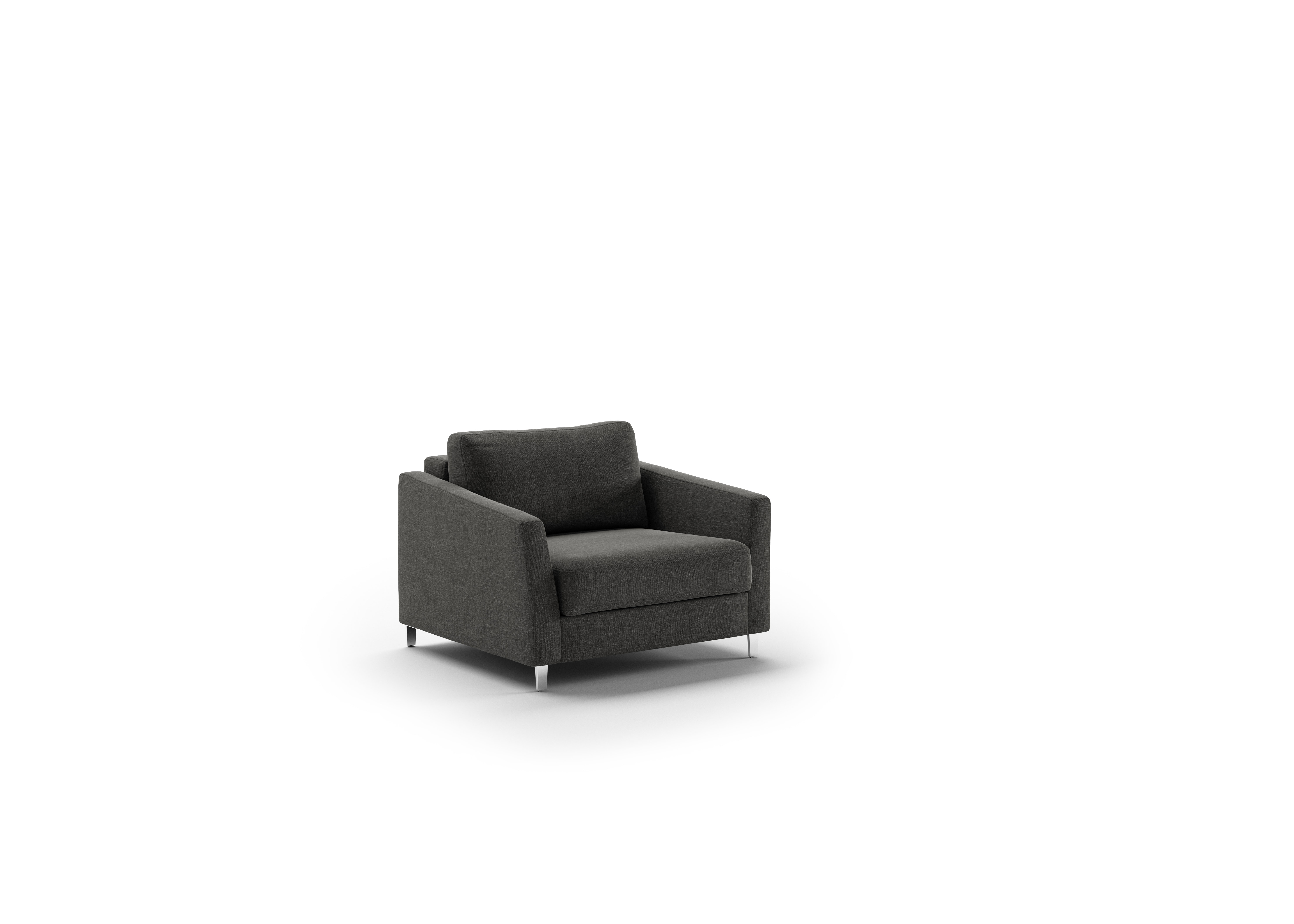 Luonto Furniture Monika Cot Chair Sleeper - Oliver 515 - 234/9 Chrome MONI-ANT-OLIVER/515-234/9-CR
