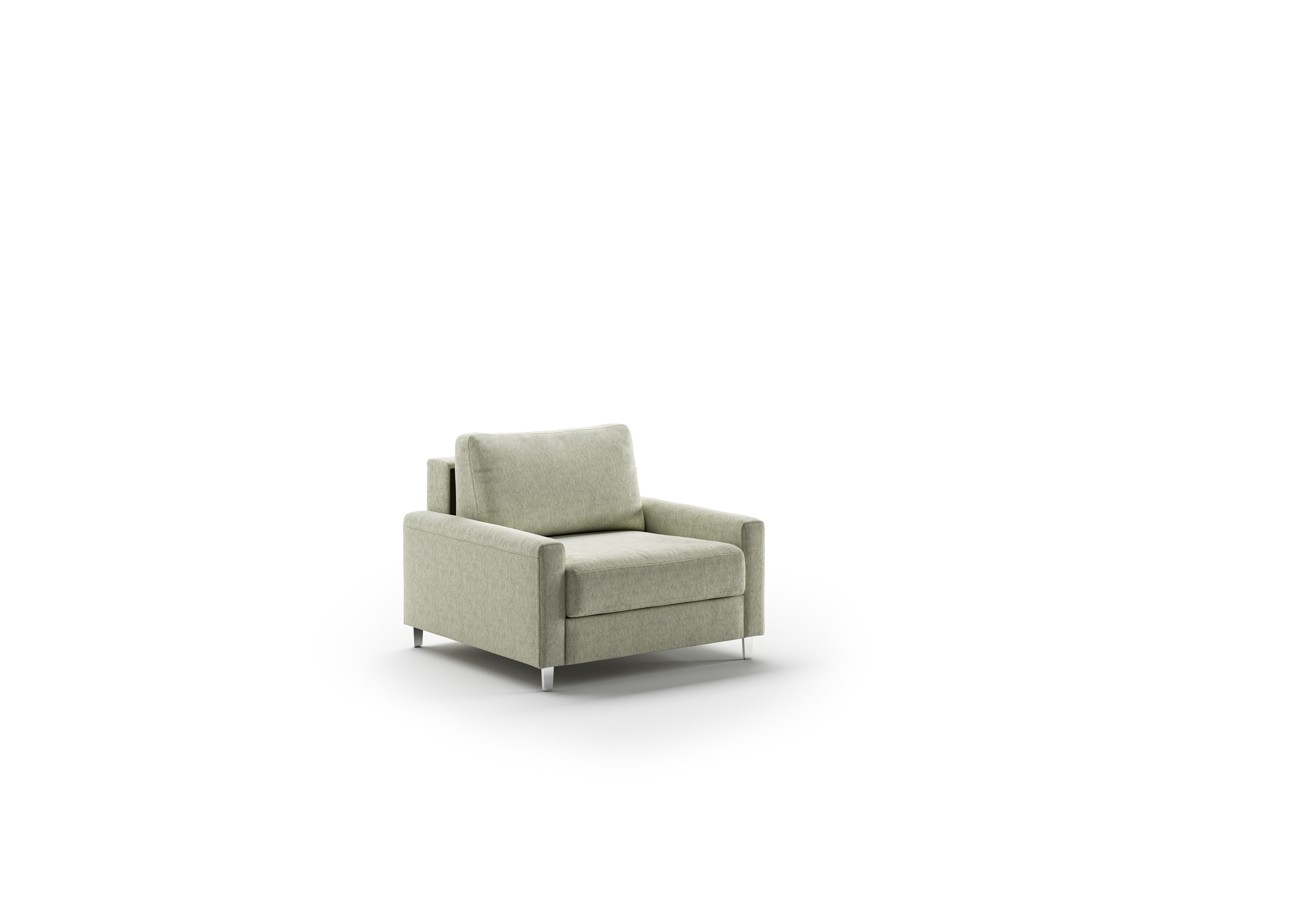 Luonto Furniture Nico Cot Chair Sleeper - Loule 616 - 104/9 Walnut NICO-ANT-LOULE/616-104/9-WA