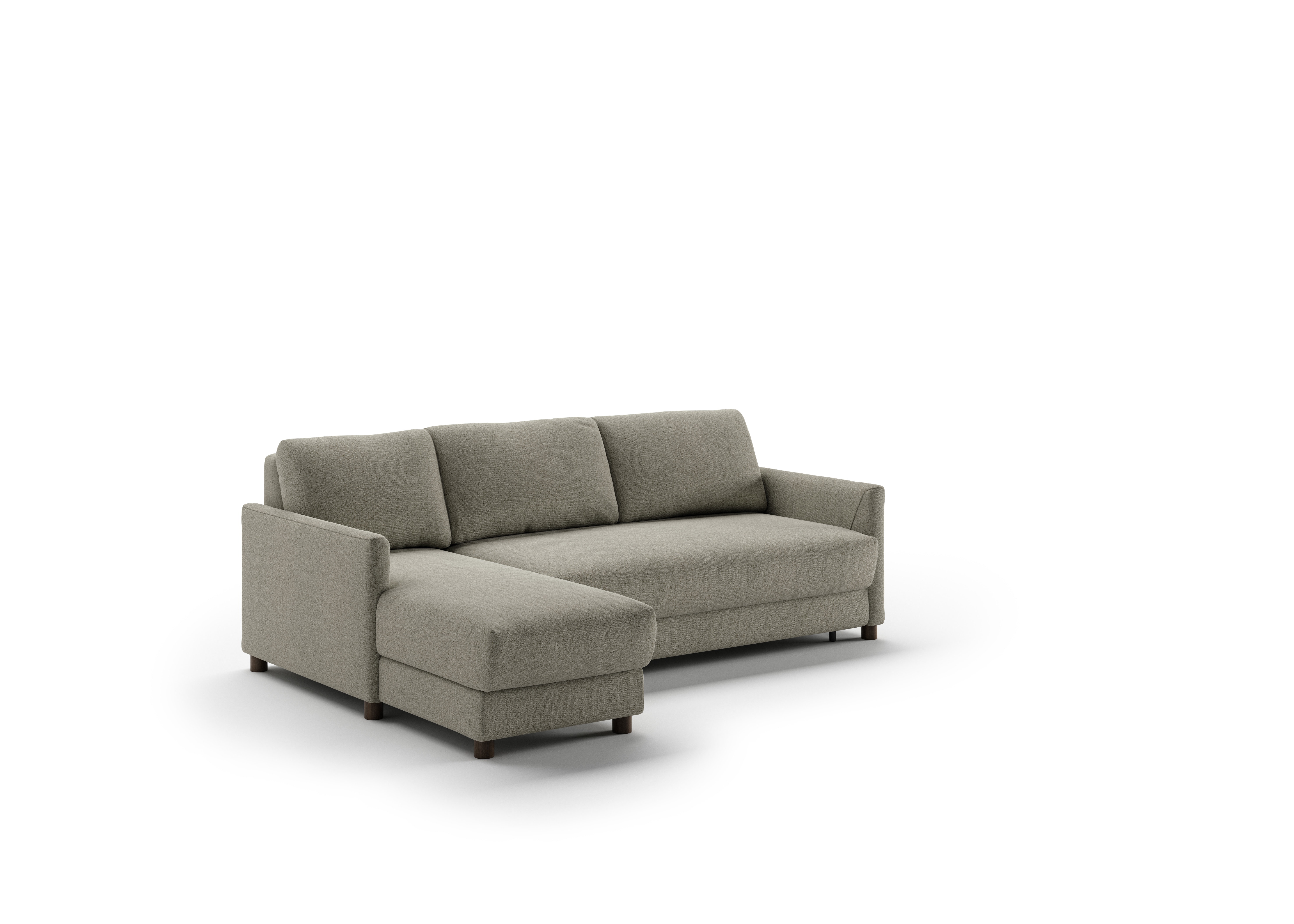 Luonto Furniture Pint Left Hand Facing Chaise Openable Right Hand Facing Loveseat Sleeper Rene 03 - 110/6 Walnut PINT-FO-BHY-RENE/03-110/6-WA
