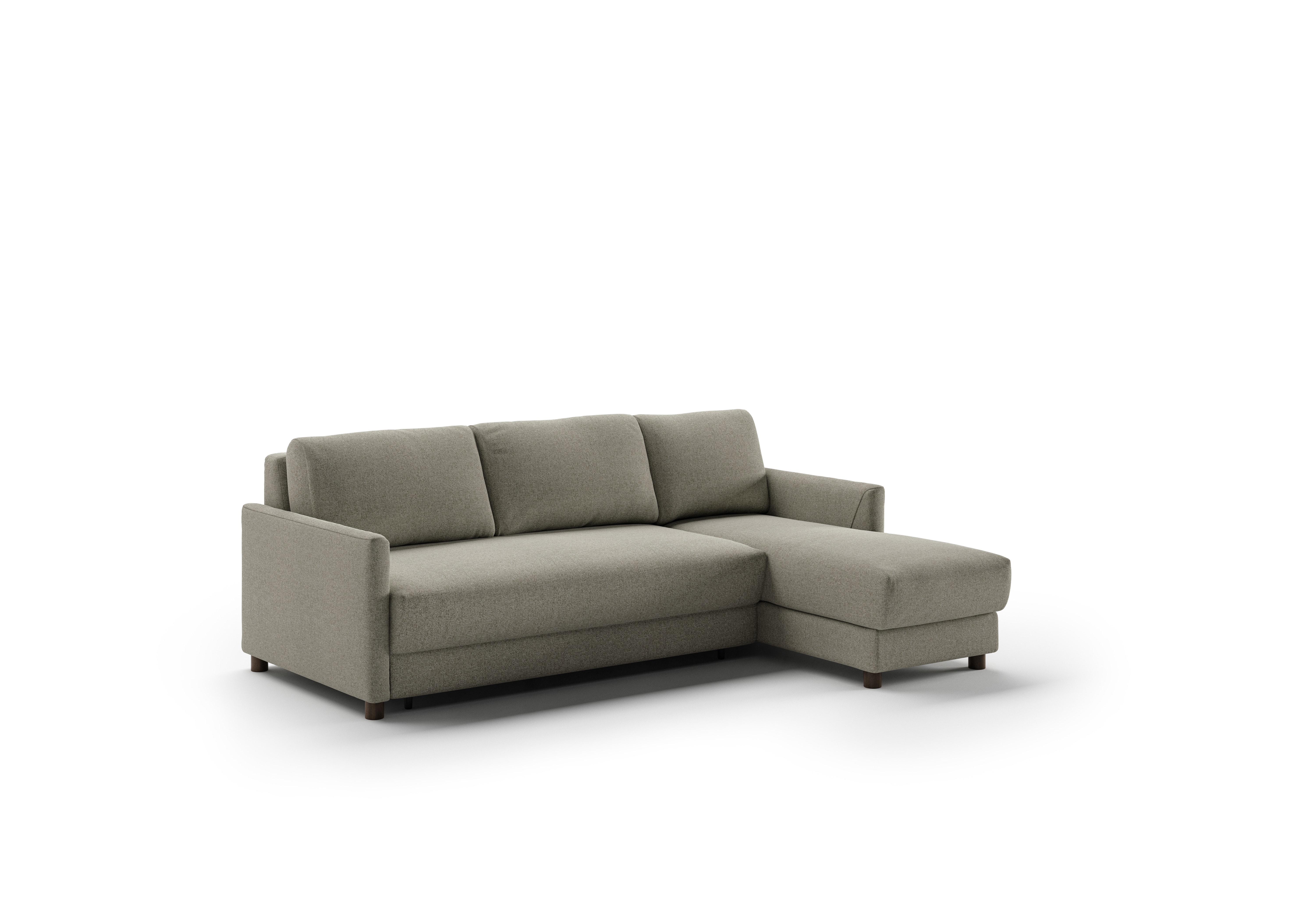 Luonto Furniture Pint Left Hand Facing Loveseat Sleeper Right Hand Facing Chaise Openable Rene 03 - 110/6 Walnut PINT-BHY-FO-RENE/03-110/6-WA