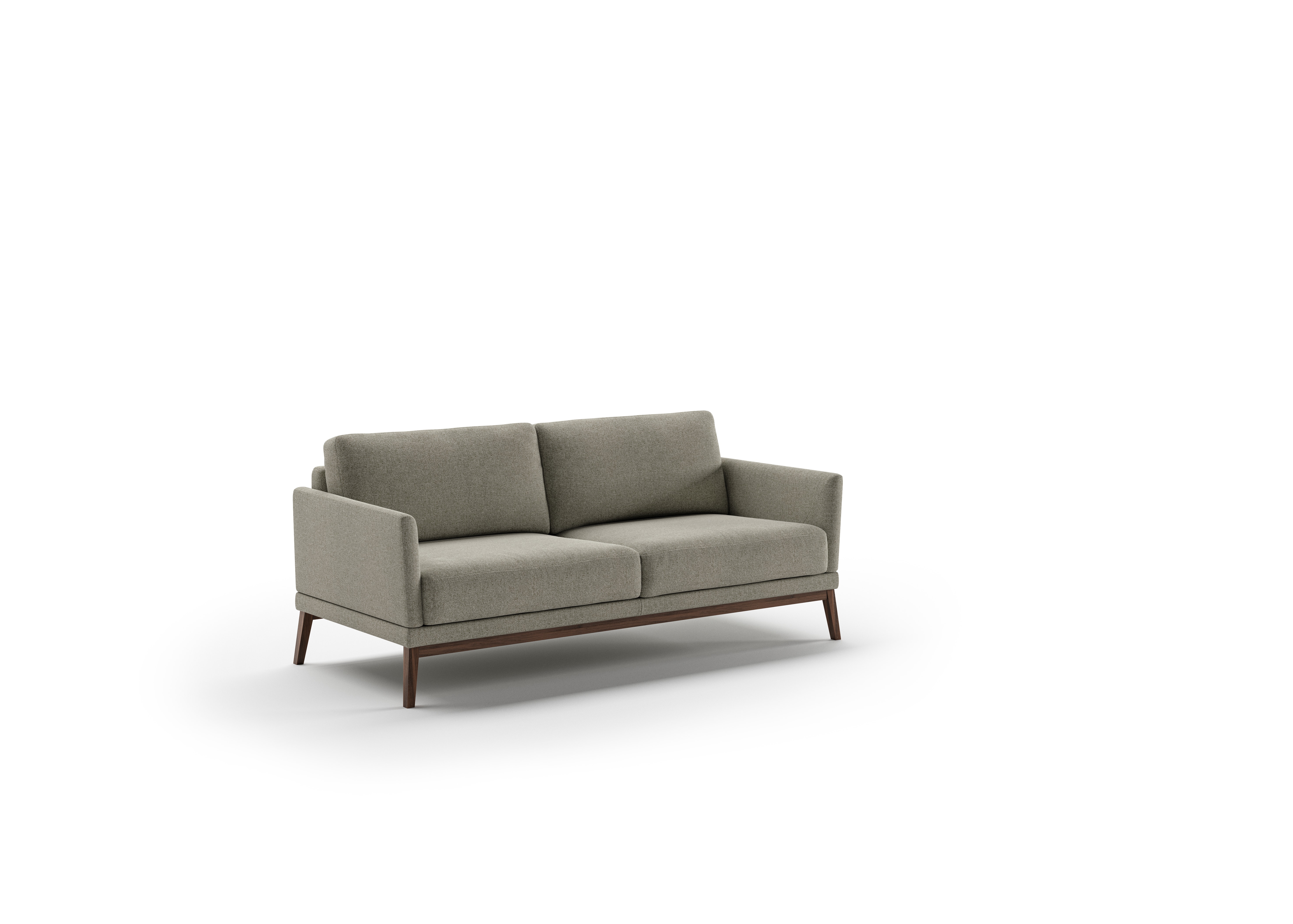 Luonto Furniture Viola Sofa - Rene 03 - Walnut Base/Superior Seat VIOL-D-SUP-RENE/03-WB-WA