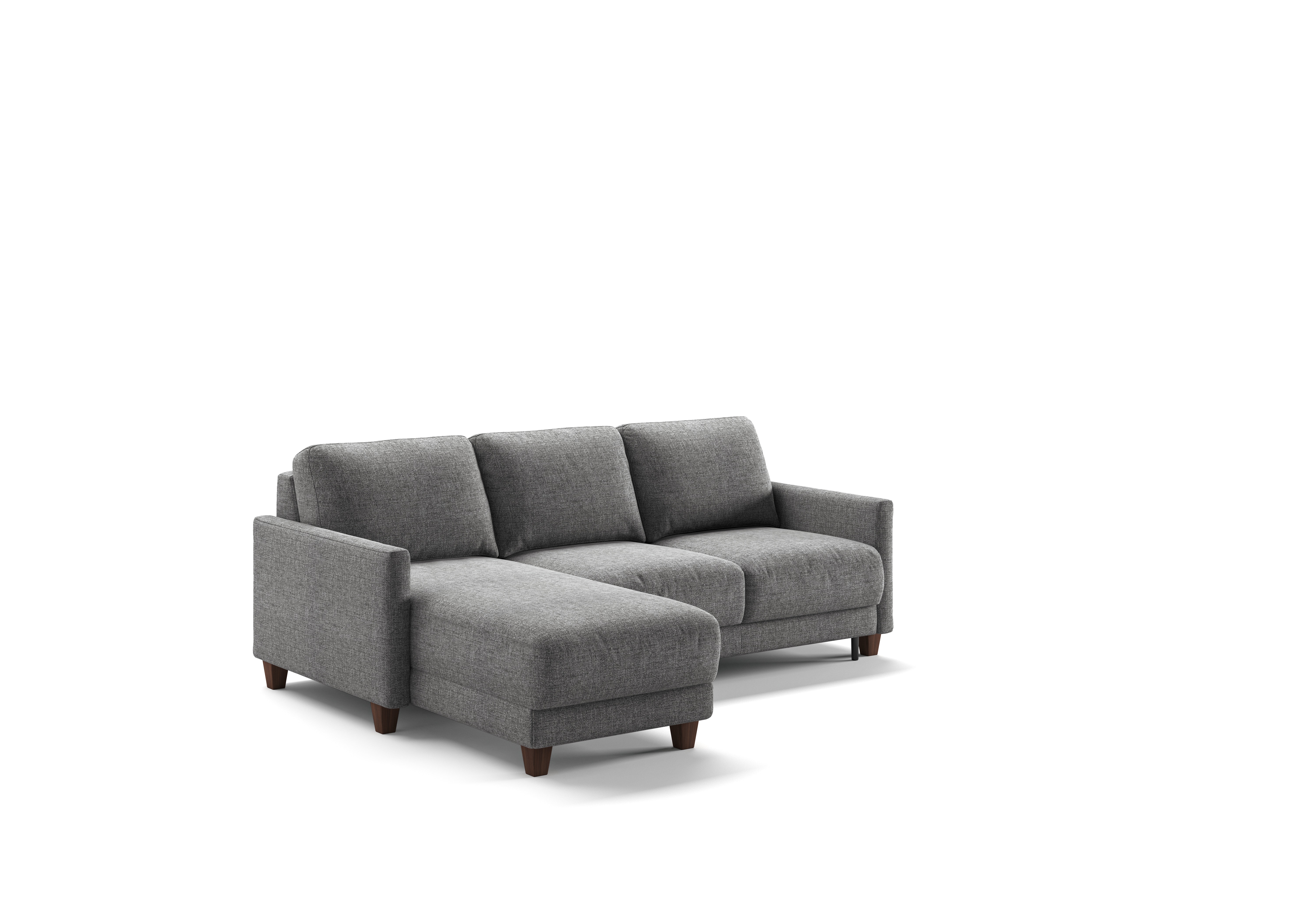 Luonto Furniture Martta Full XL Sectional (Loveseat Sleeper Reversible Chaise) - Atlantic 07 - 127/9 Walnut MART-BFP-FOU-ATLA/07-127/9-WA