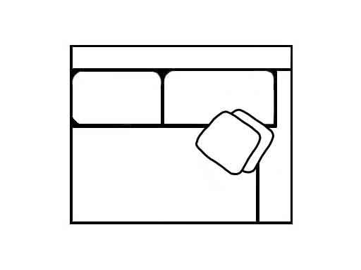 Sherrill Right Arm Sofa 2052