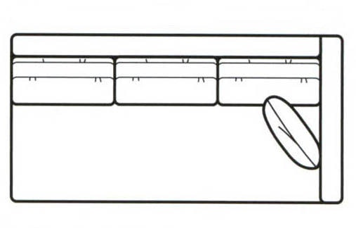 Sherrill Right Arm Sofa 2540