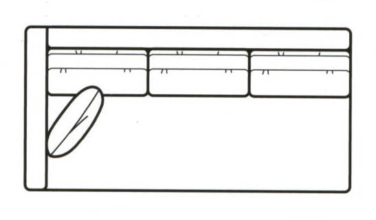 Sherrill Left Arm Sofa 2541