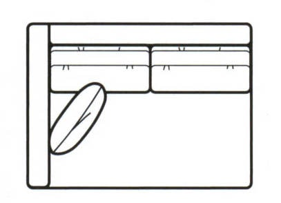 Sherrill Laf/Ras Loveseat 2545