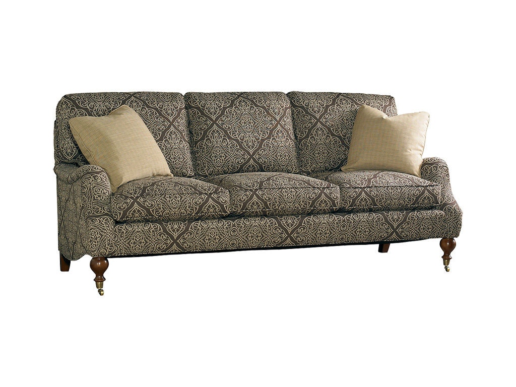 Sherrill Sofa With Exposed Wood Legs With Ferrules And Casters 3120-3