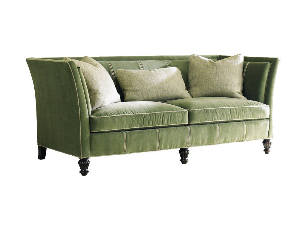 Sherrill Two Cushion Sofa With Open Pleats 5240