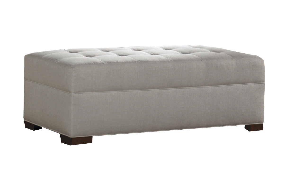 Sherrill Button Top Ottoman 5916