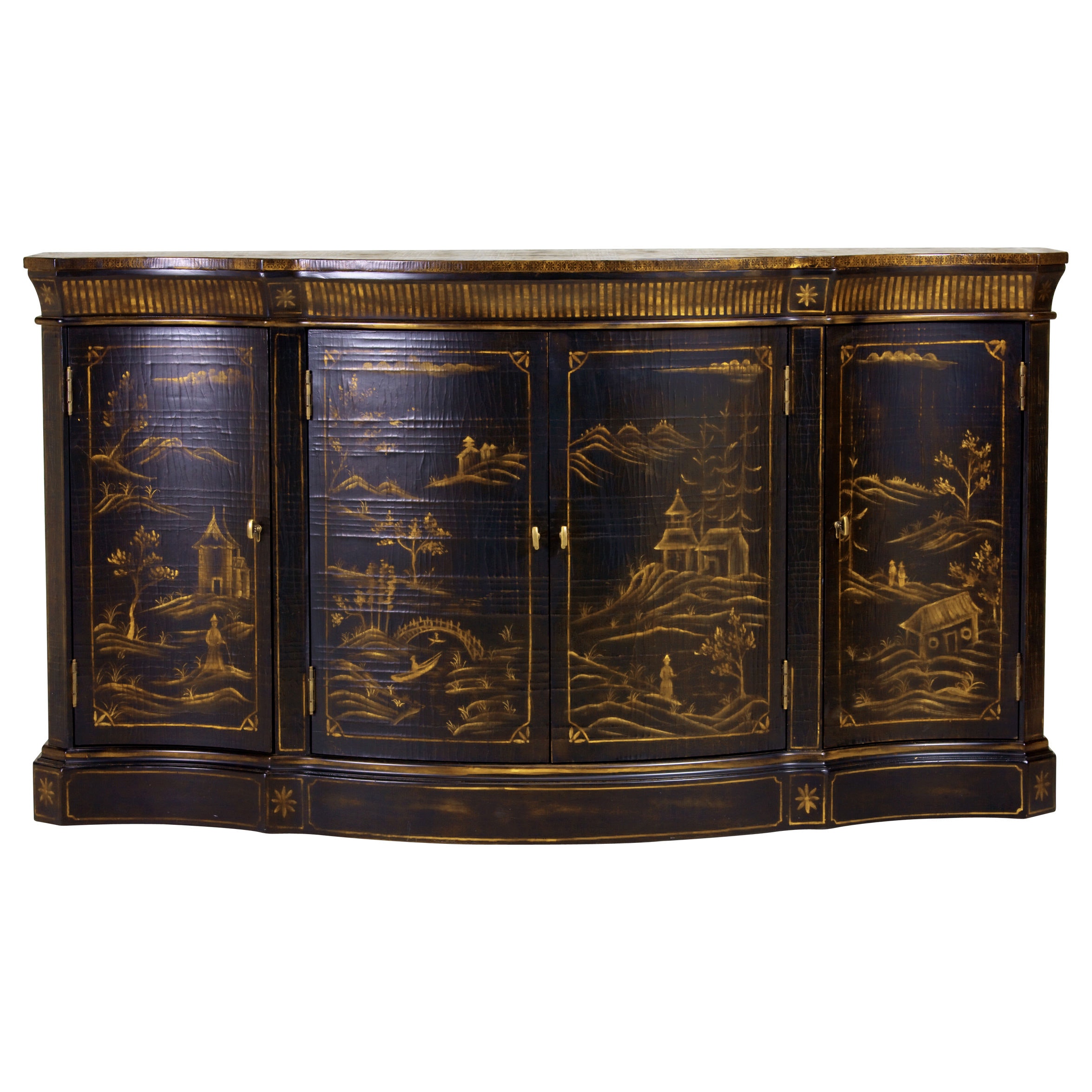 Ethan Allen Vivianne Serpentine Console 139203