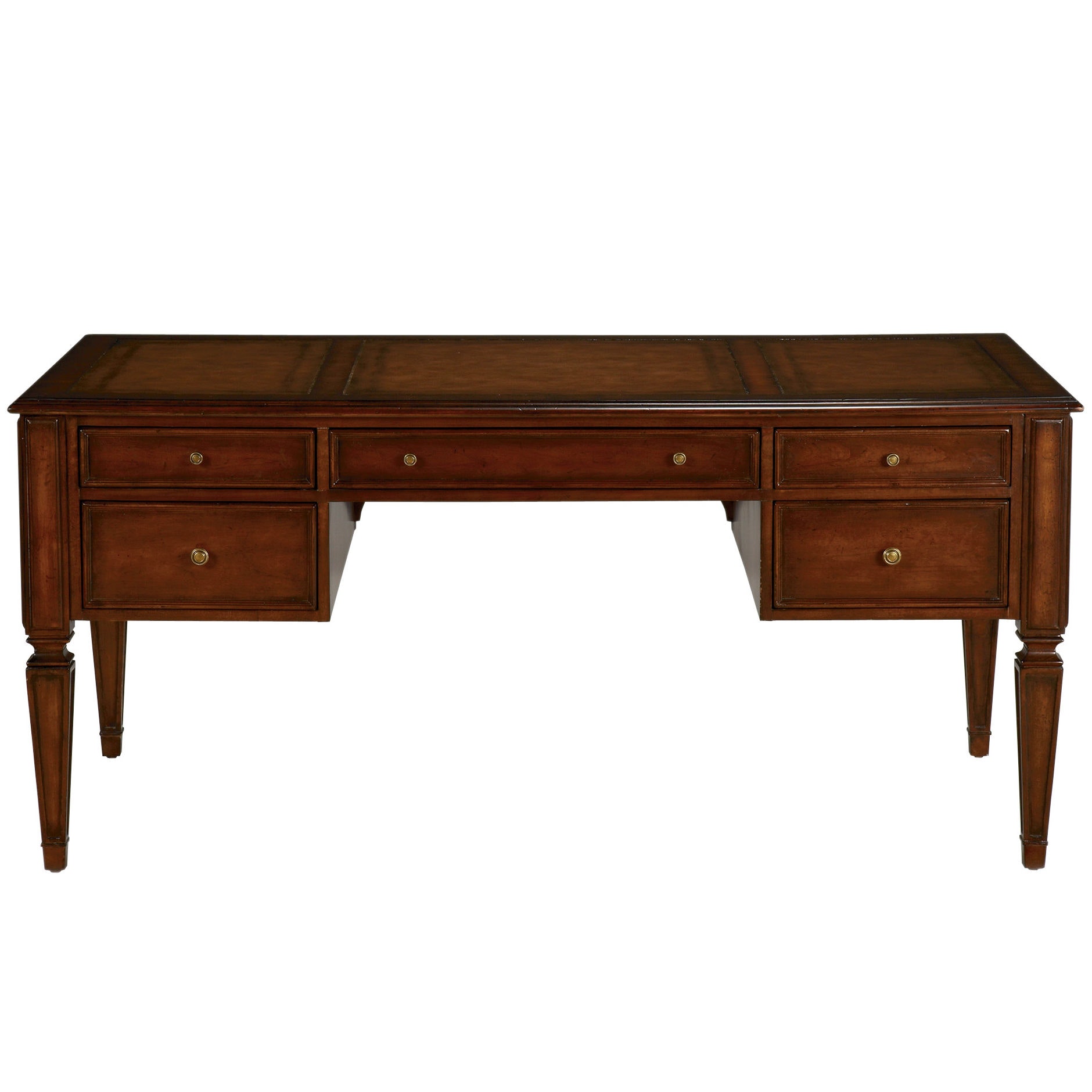 Ethan Allen Buckley Leather-Top Desk 139360L