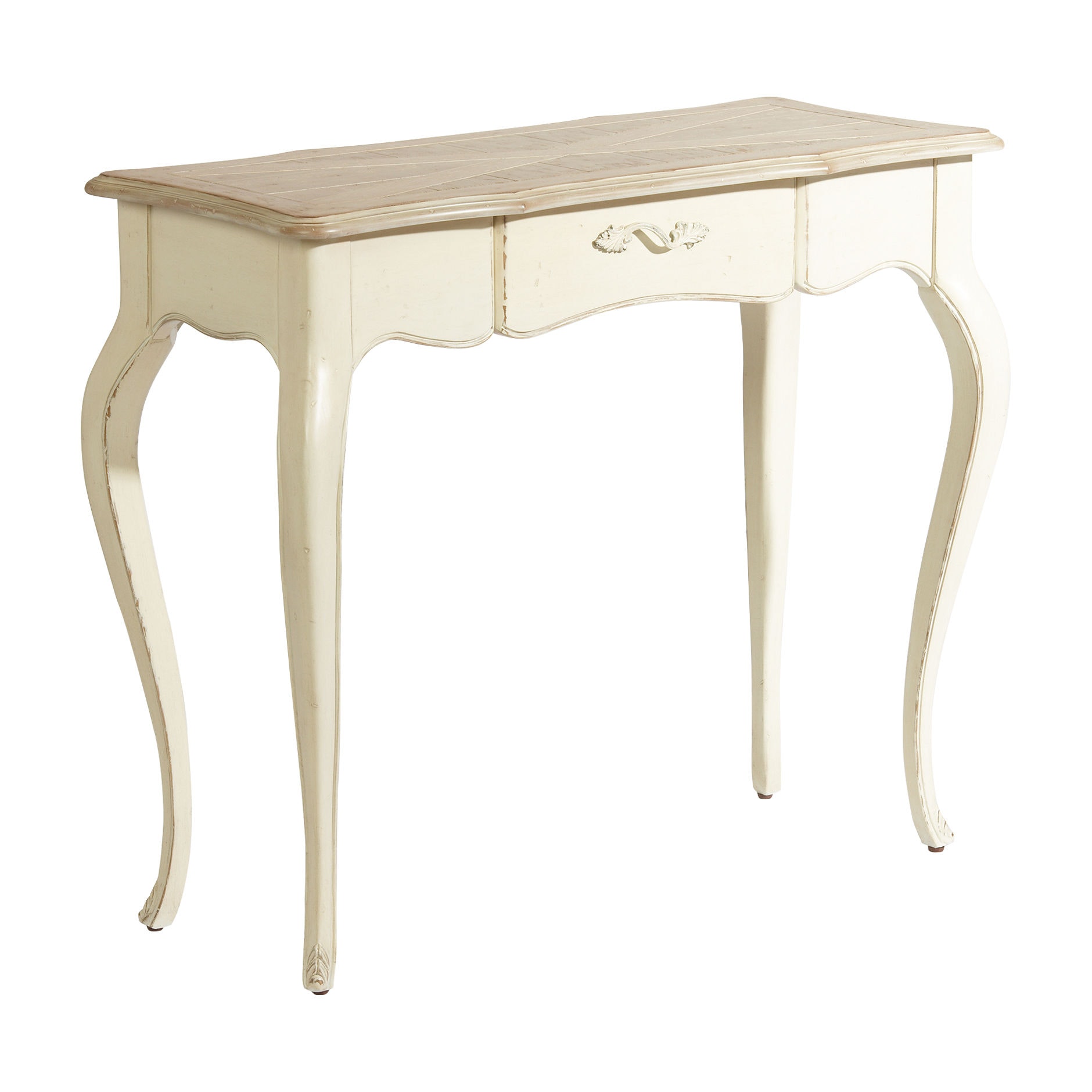 Ethan Allen French White Console Table 420017A