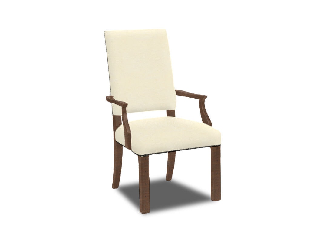 Ethan Allen Hadley Parson-Leg Leather Armchair 727169