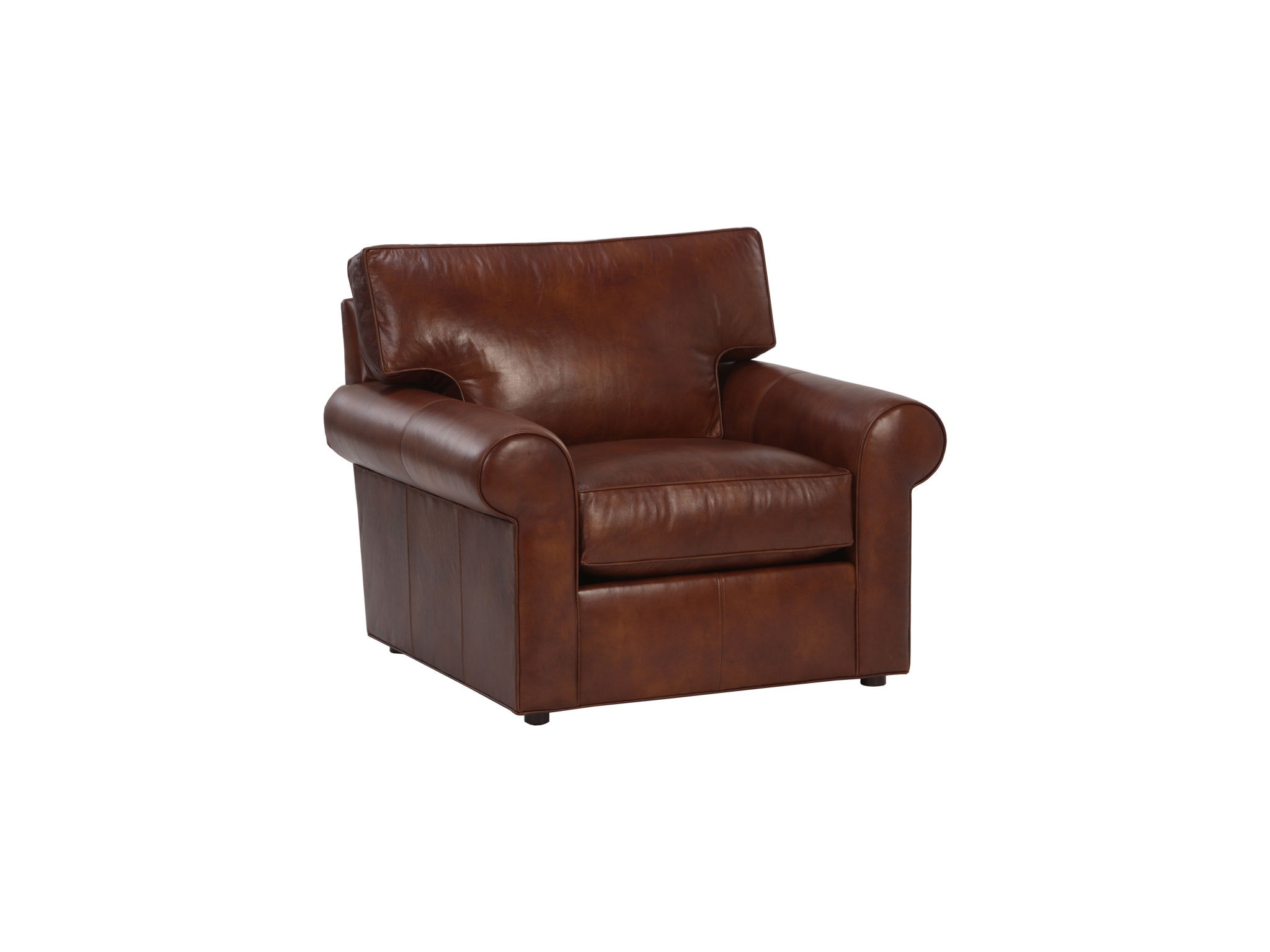 Ethan Allen Retreat Roll-Arm Leather Chair 727421