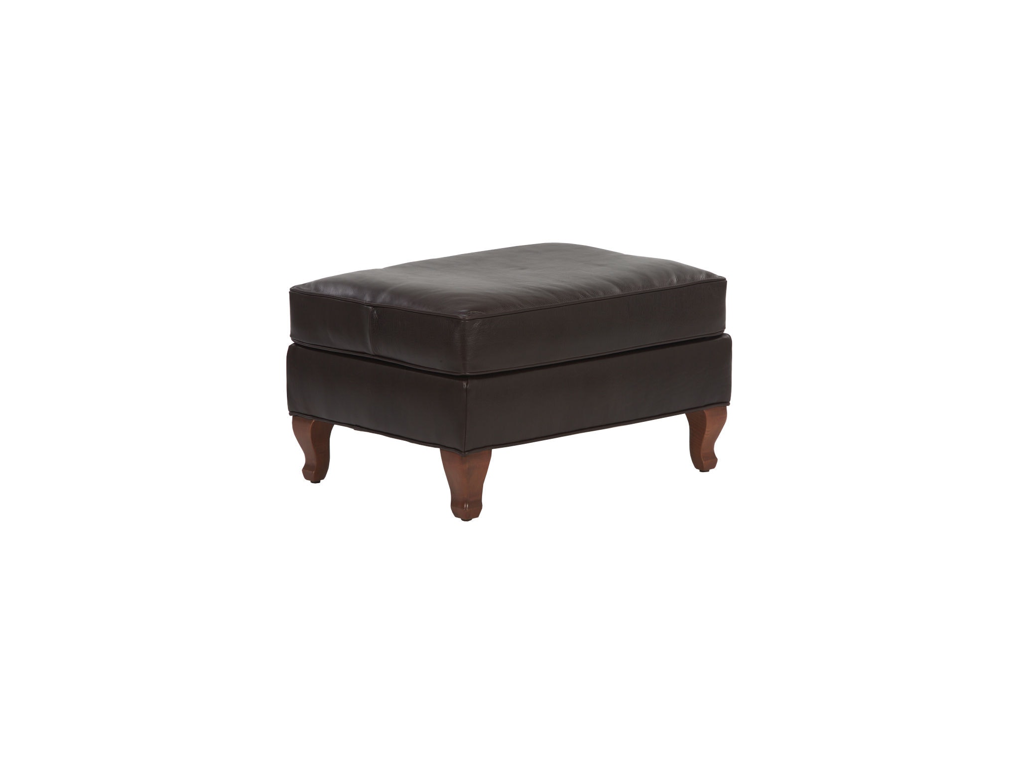 Ethan Allen Avery Leather Ottoman 727519