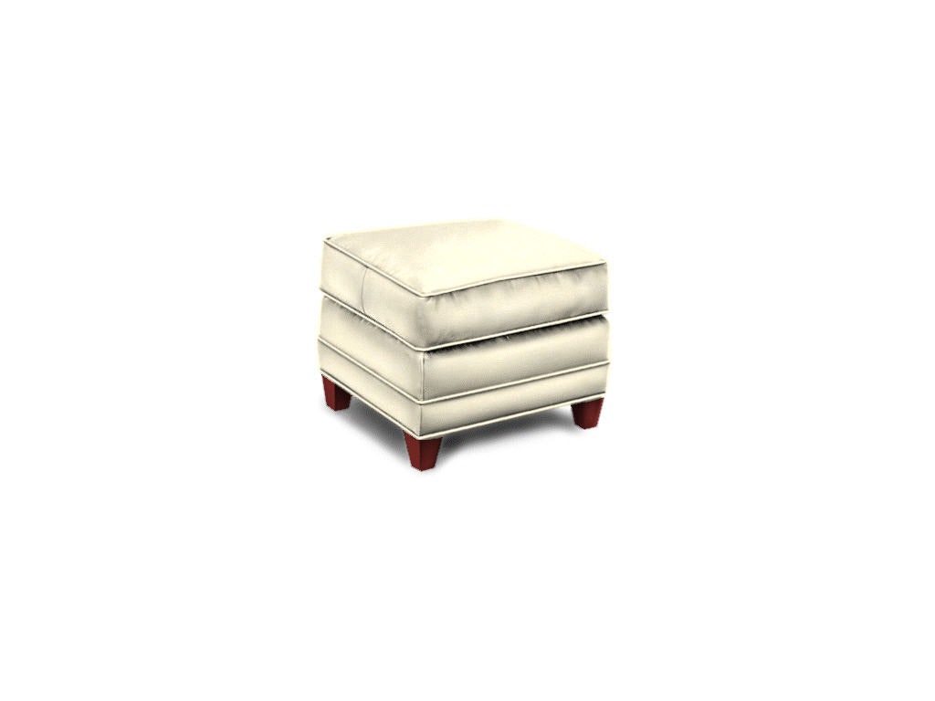 Ethan Allen Soho Leather Ottoman 727572