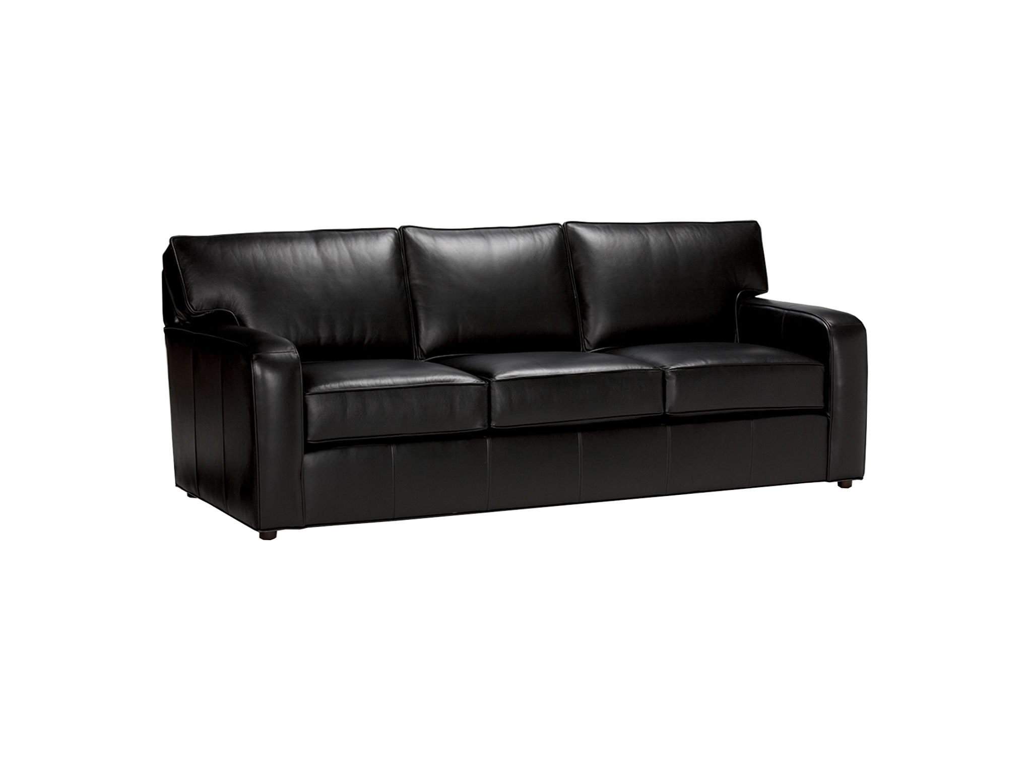 Ethan Allen Retreat Track-Arm Leather Sofa 727673