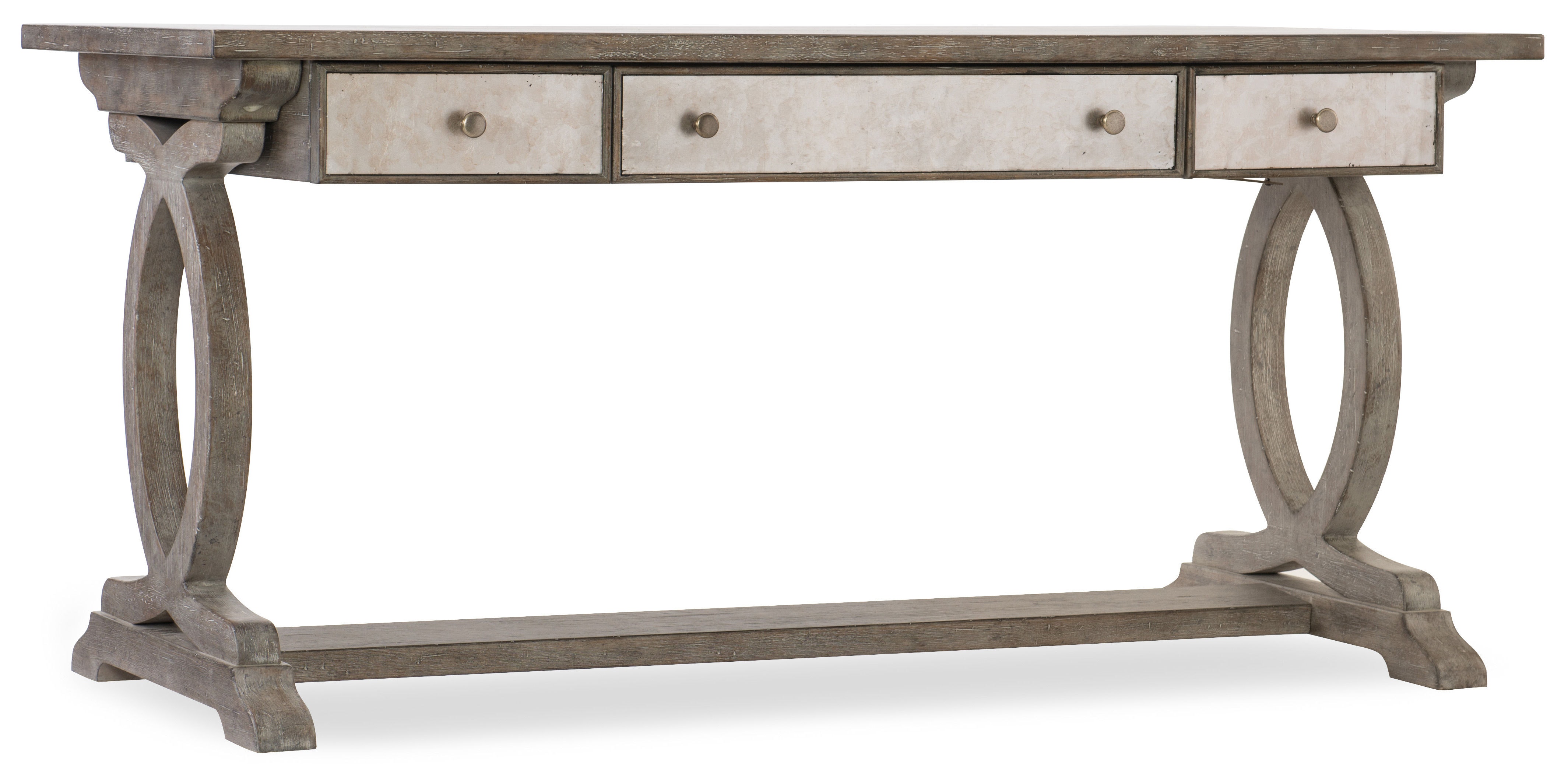 Hooker Furniture Rustic Glam Trestle Desk 1641-10459-LTWD