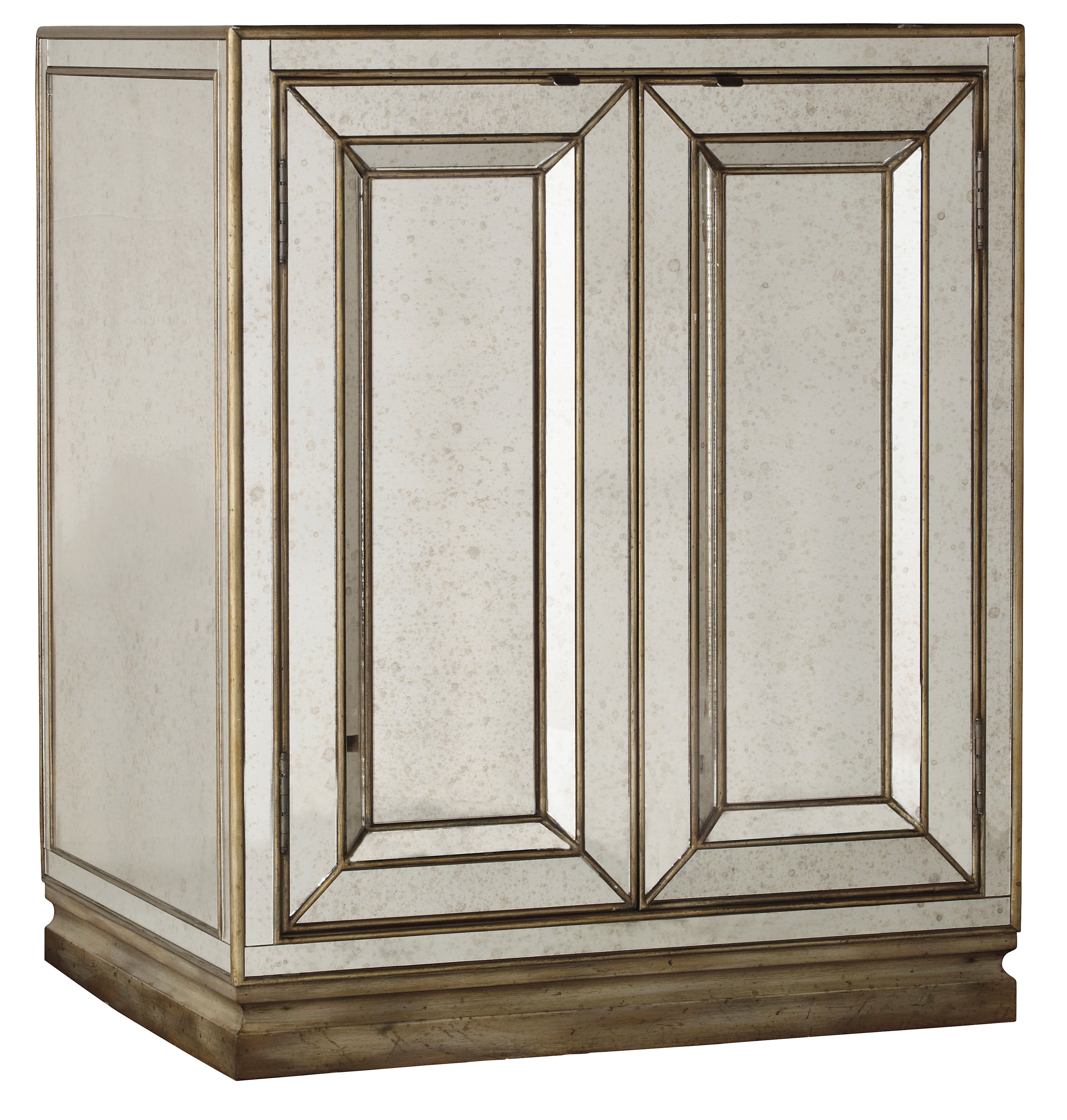 Hooker Furniture Sanctuary Two-Door Mirrored Nightstand - Visage 3014-90015