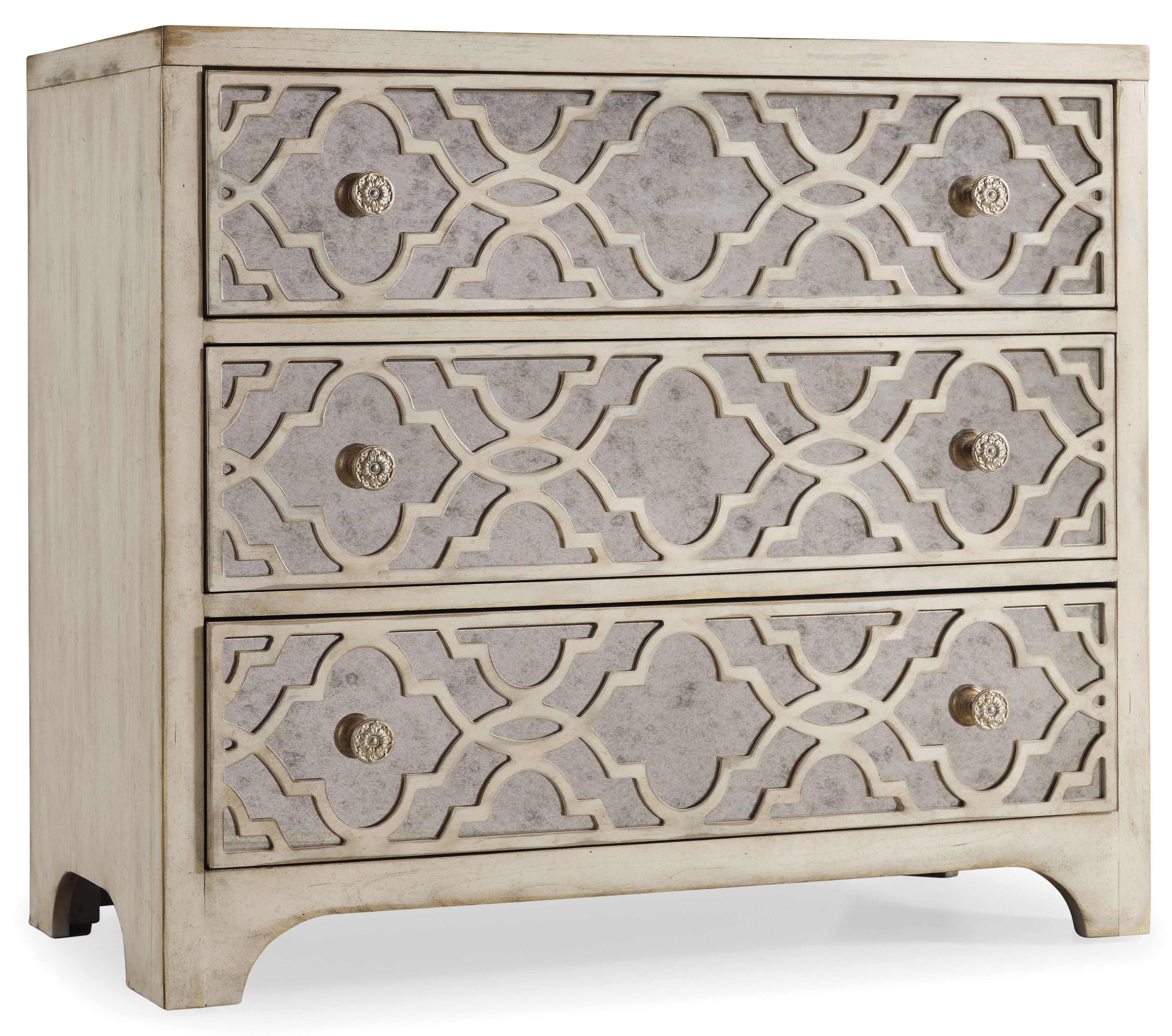 Hooker Furniture Sanctuary Fretwork Chest-Pearl Essence 3023-85001