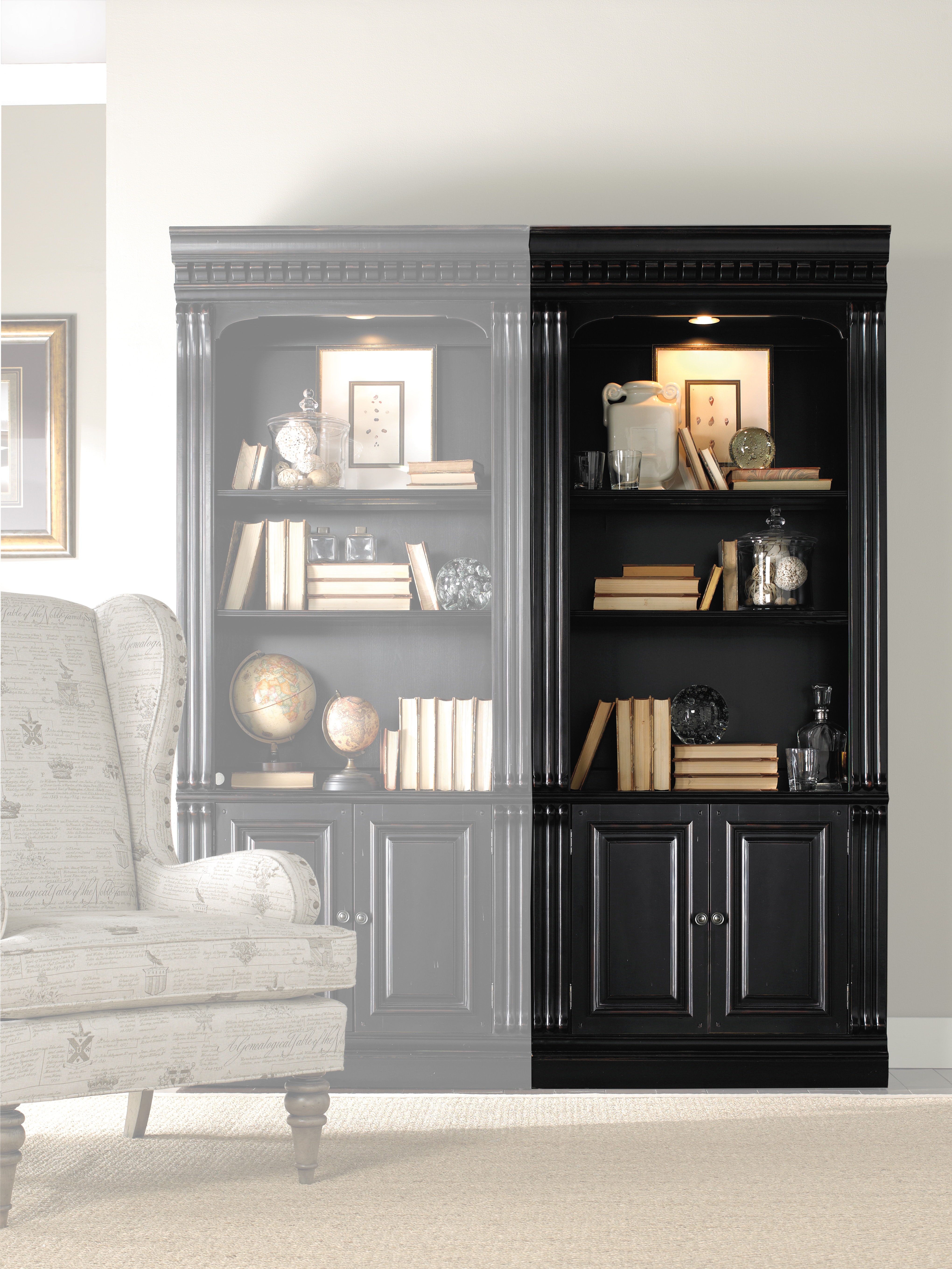 Hooker Furniture Telluride Bunching Bookcase (w/doors) 370-10-446