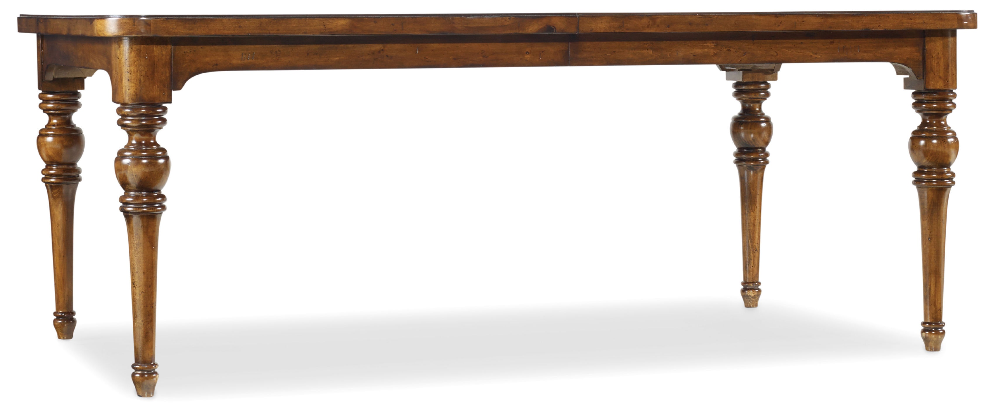 Hooker Furniture Tynecastle Rectangle Leg Dining Table with Two 18