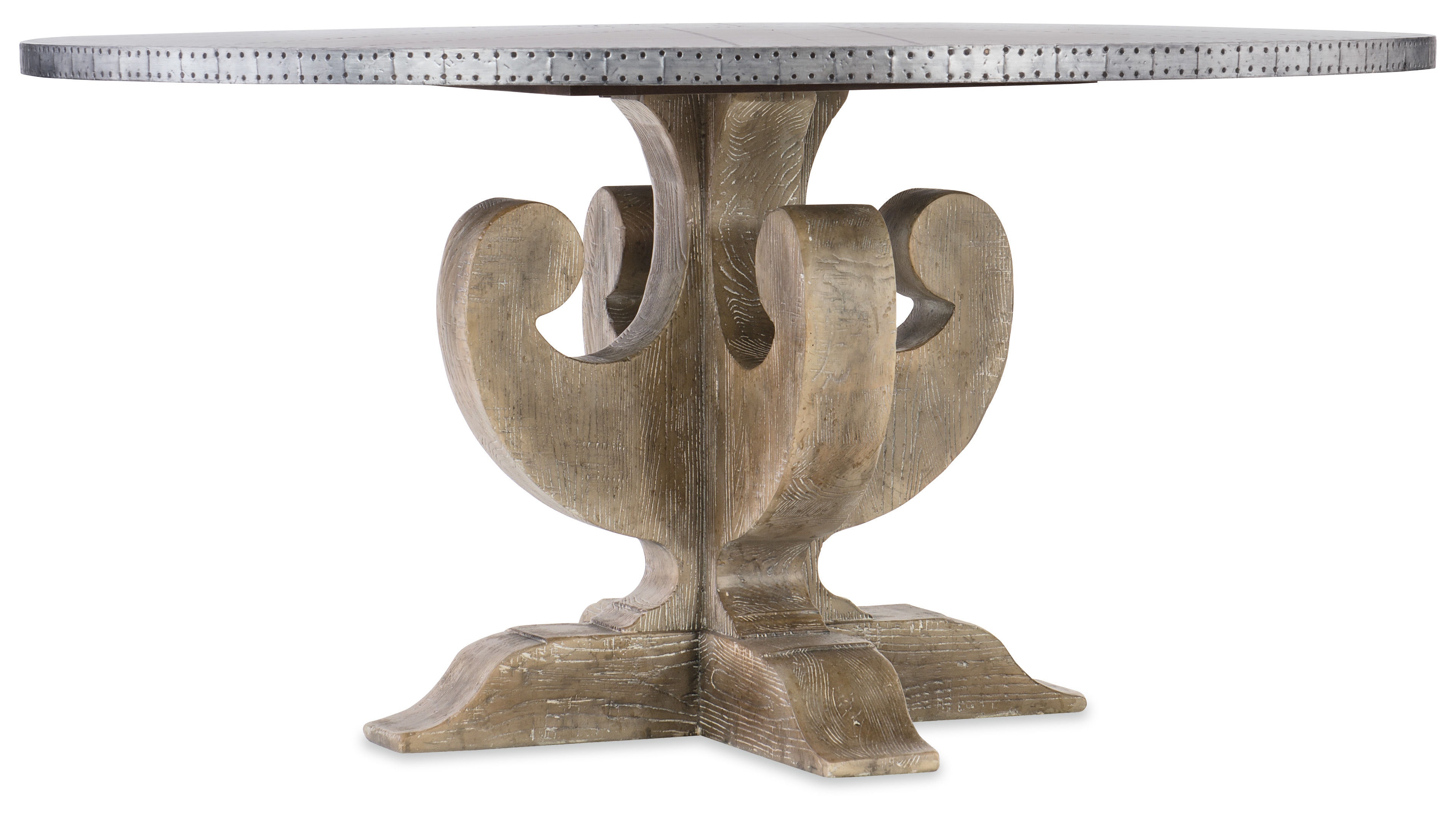 Hooker Furniture Boheme Ascension 60in Zinc Round Dining Table 5750-75213-SLV