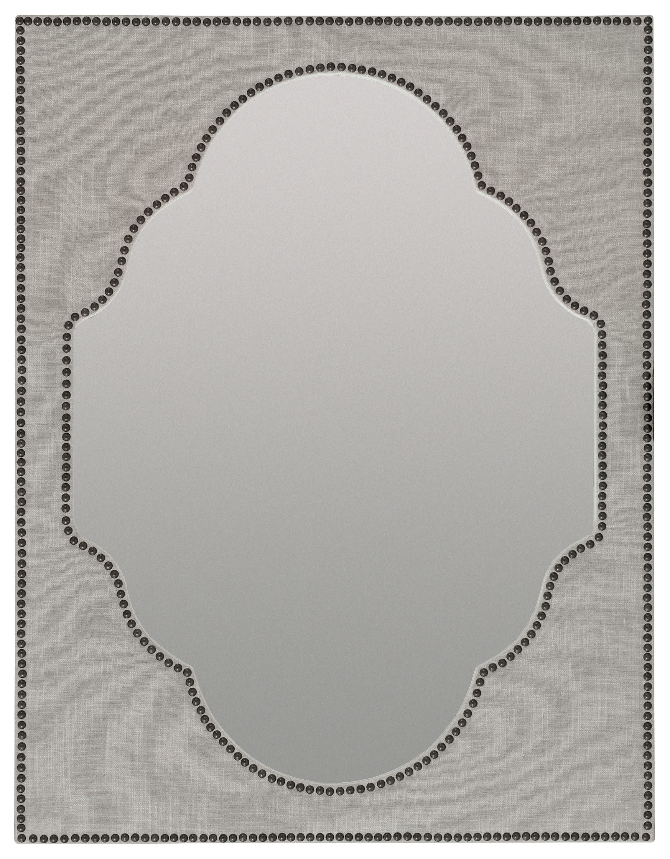 Hooker Furniture Boheme Nourmand Linen Wrapped Mirror 5750-90008-GRY