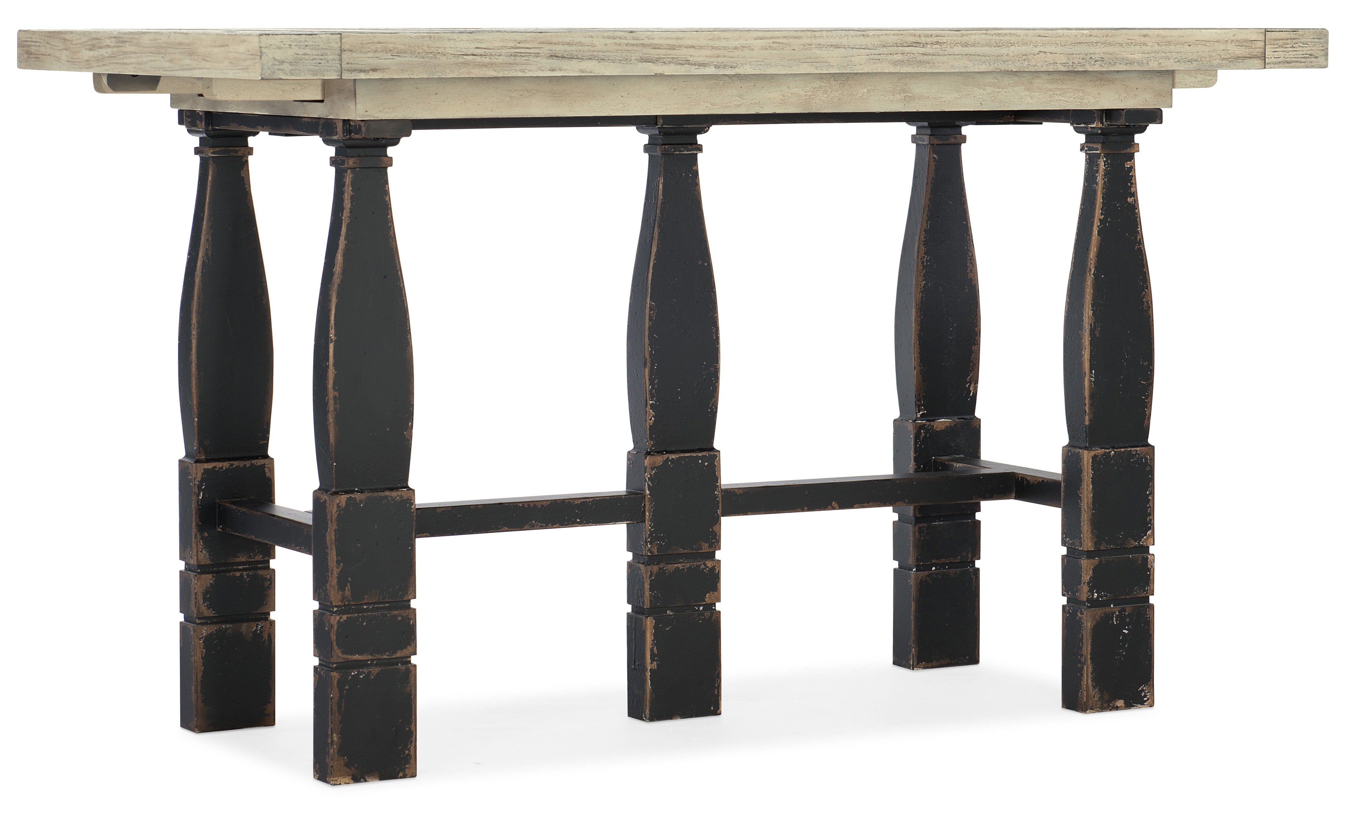 Hooker Furniture Ciao Bella Friendship Table- Flaky White/Black 5805-75206-80