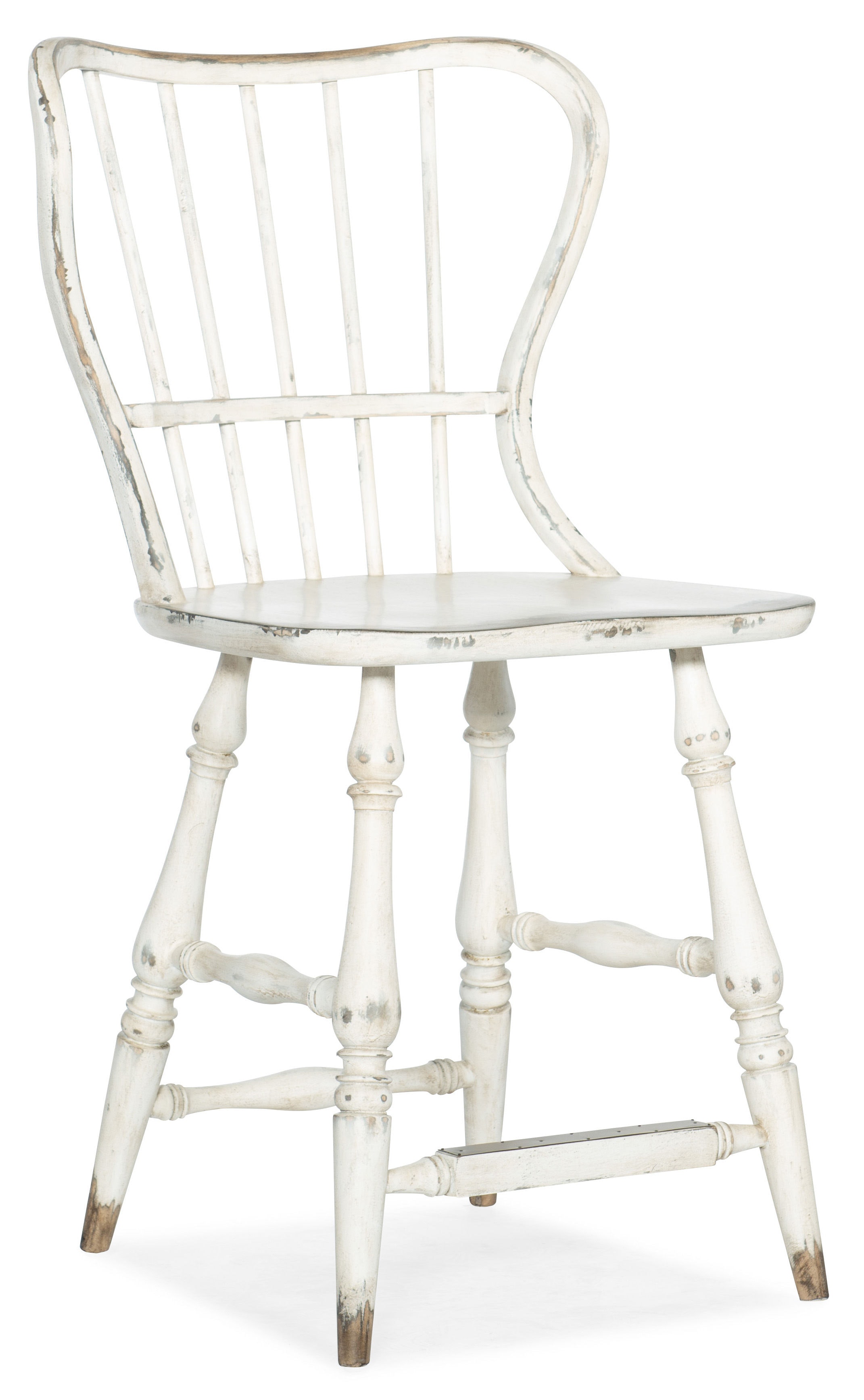 Hooker Furniture Ciao Bella Spindle Back Counter Stool-White 5805-75351-02