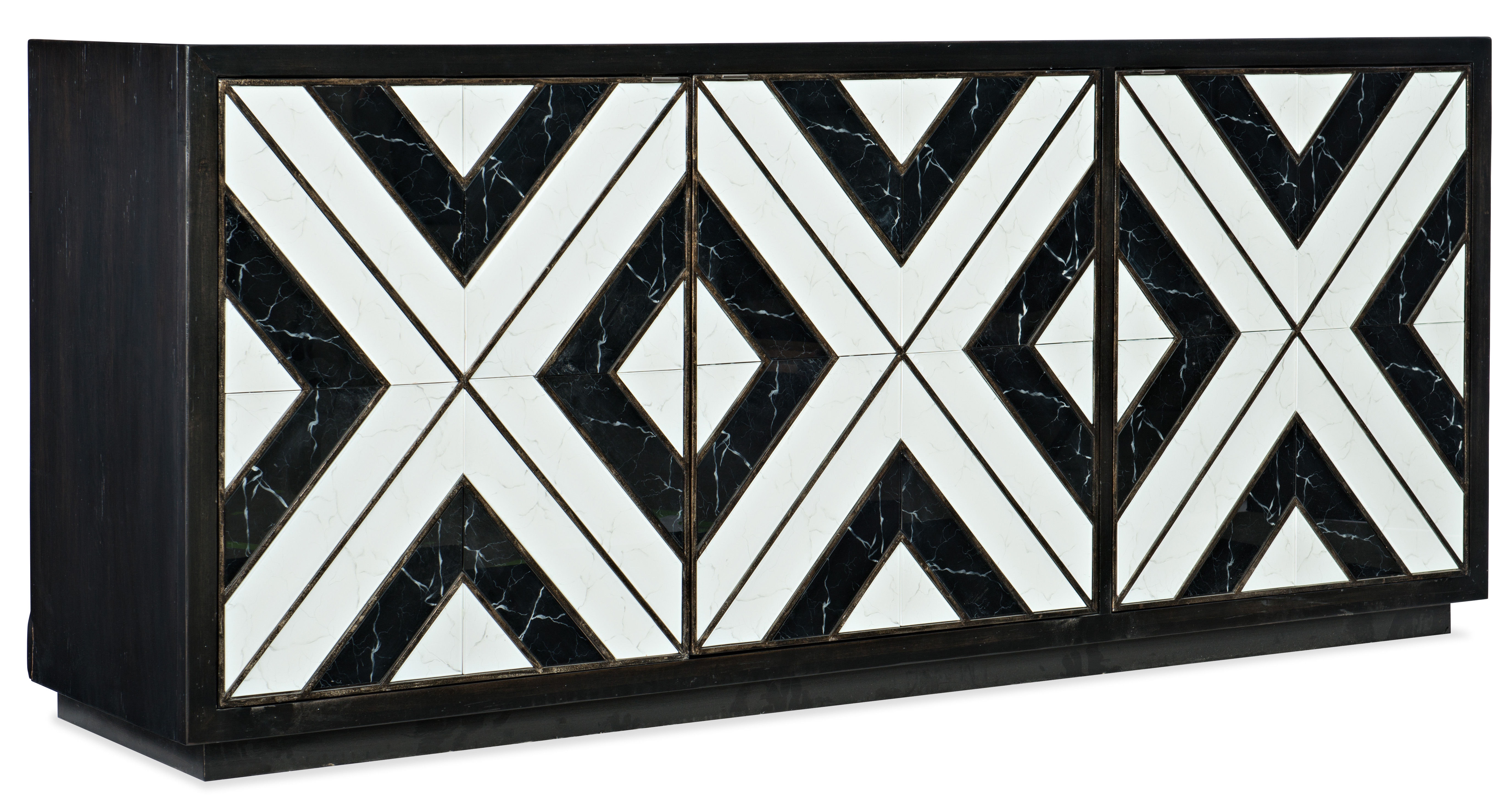Hooker Furniture Sanctuary Noir Et Blanc Entertainment Console 5875-55480-00