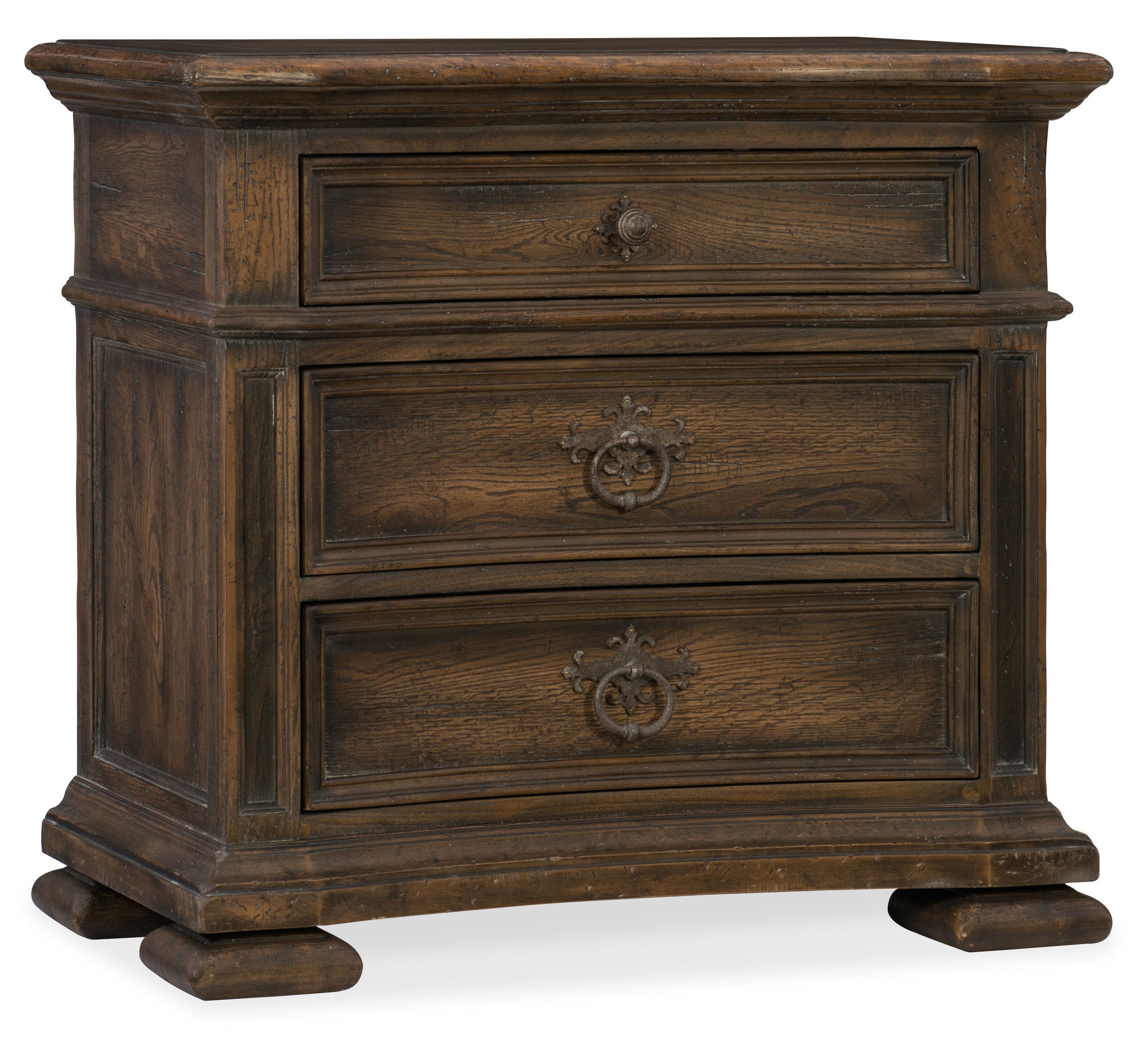Hooker Furniture Elmendorf Three-Drawer Nightstand 5960-90016-MULTI