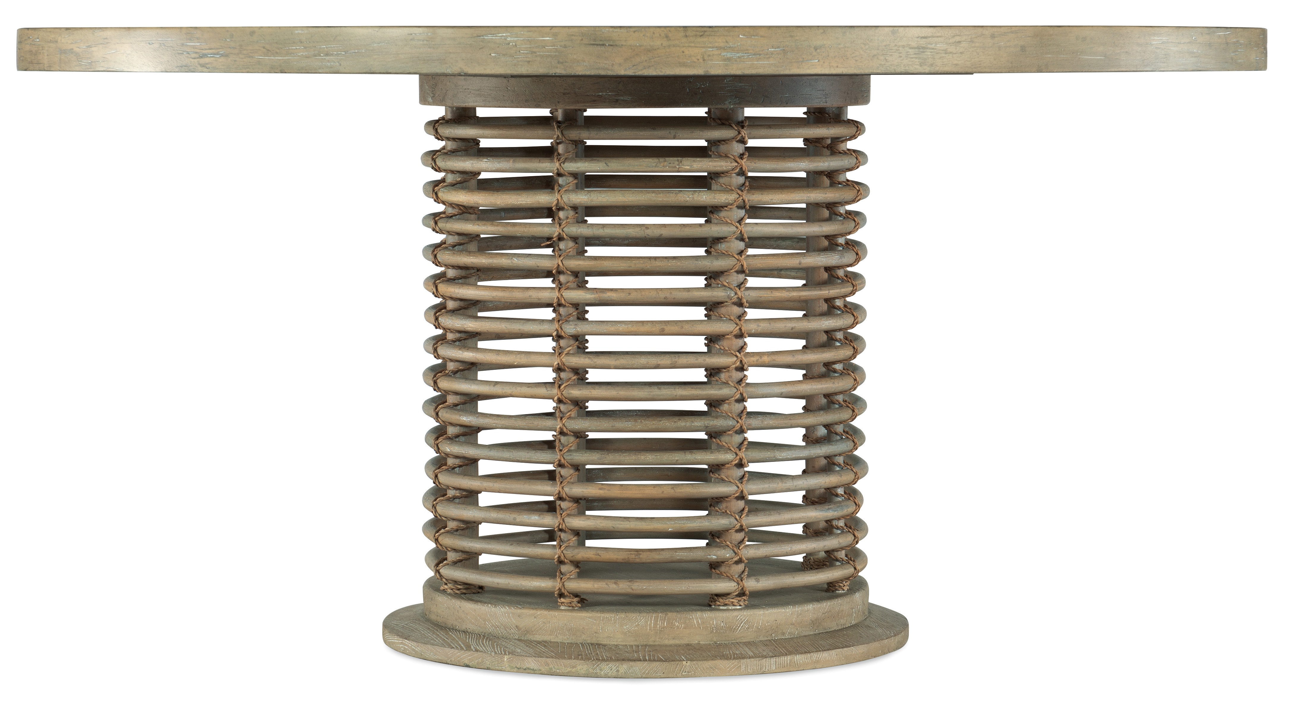 Hooker Furniture Surfrider 60in Rattan Round Dining Table 6015-75213-80