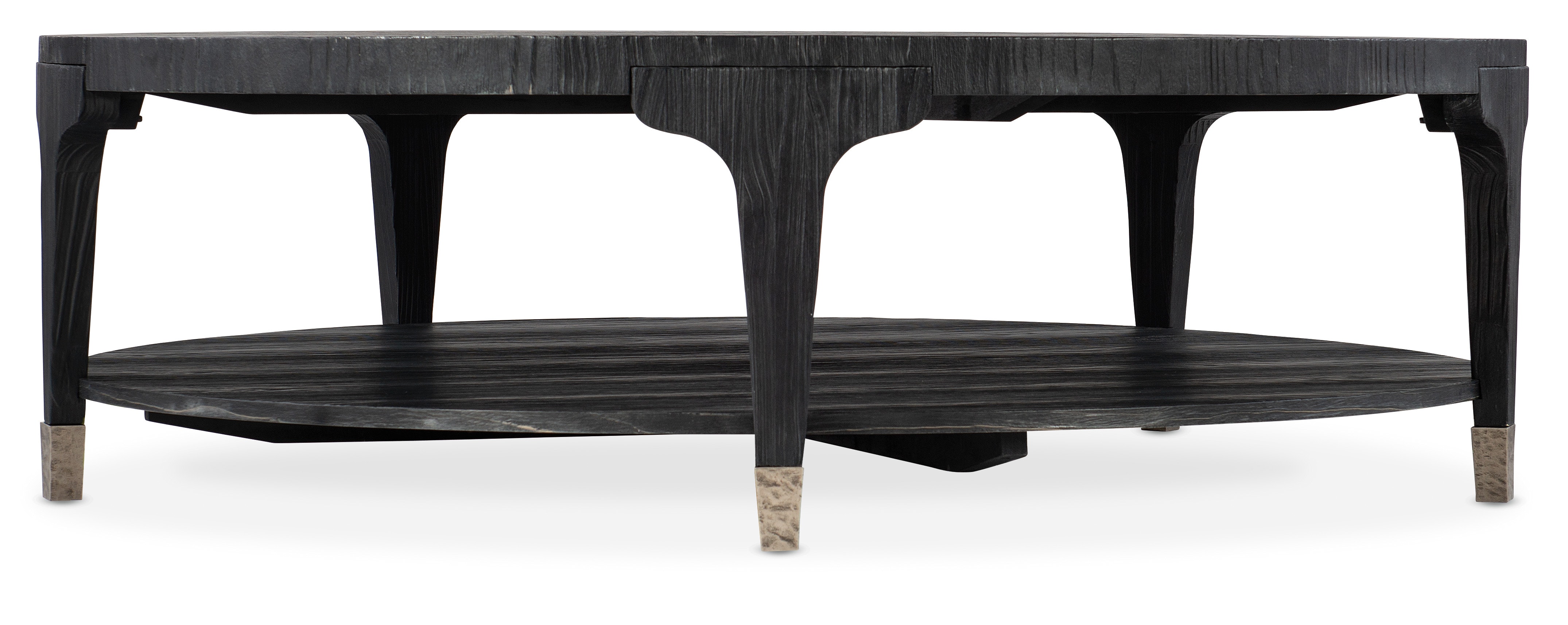 Hooker Furniture Chapman Shou Sugi Ban Round Cocktail Table 6033-80111-99