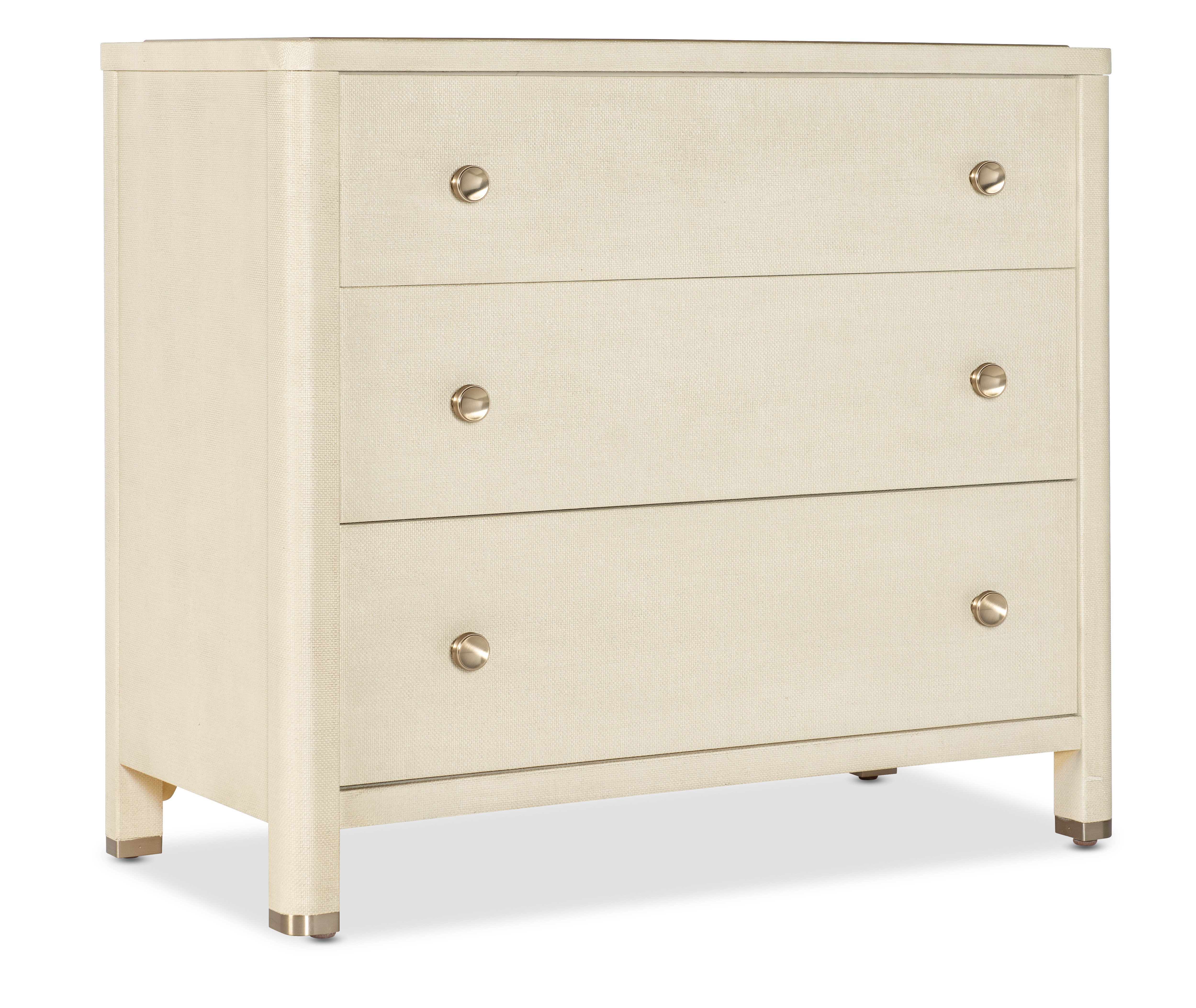 Hooker Furniture Archives Raffia Three-Drawer Chest 6123-90110-05