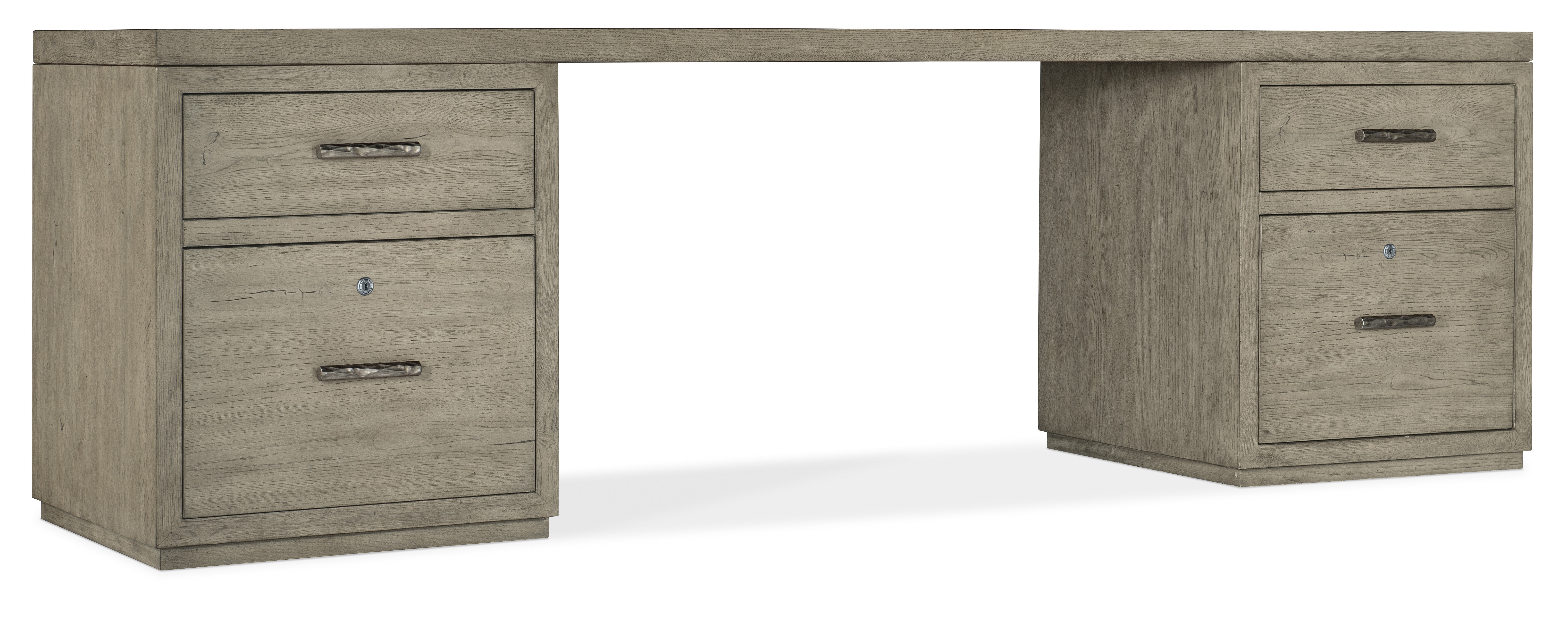 Hooker Furniture Linville Falls Desk - 96in Top-2 Small Files 6150-10921-85