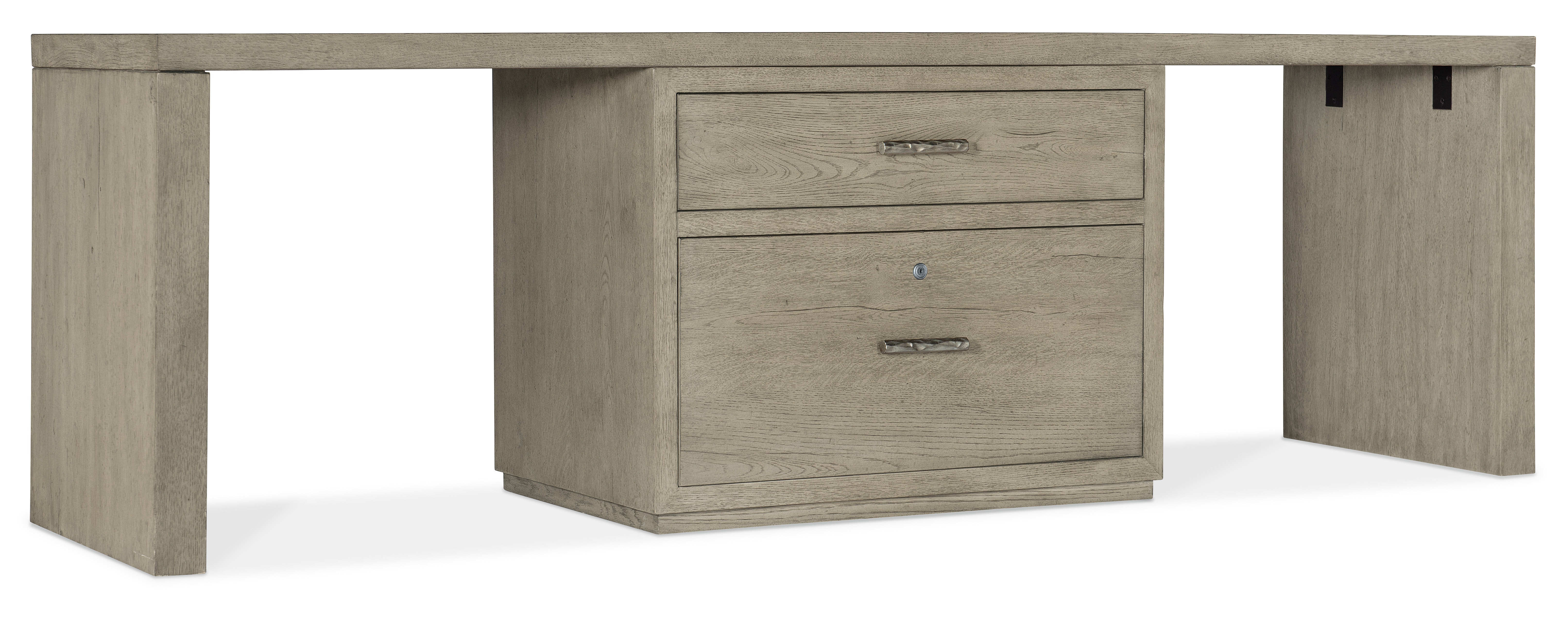 Hooker Furniture Linville Falls Desk - 96in Top-Lateral File and 2 Legs 6150-10926-85