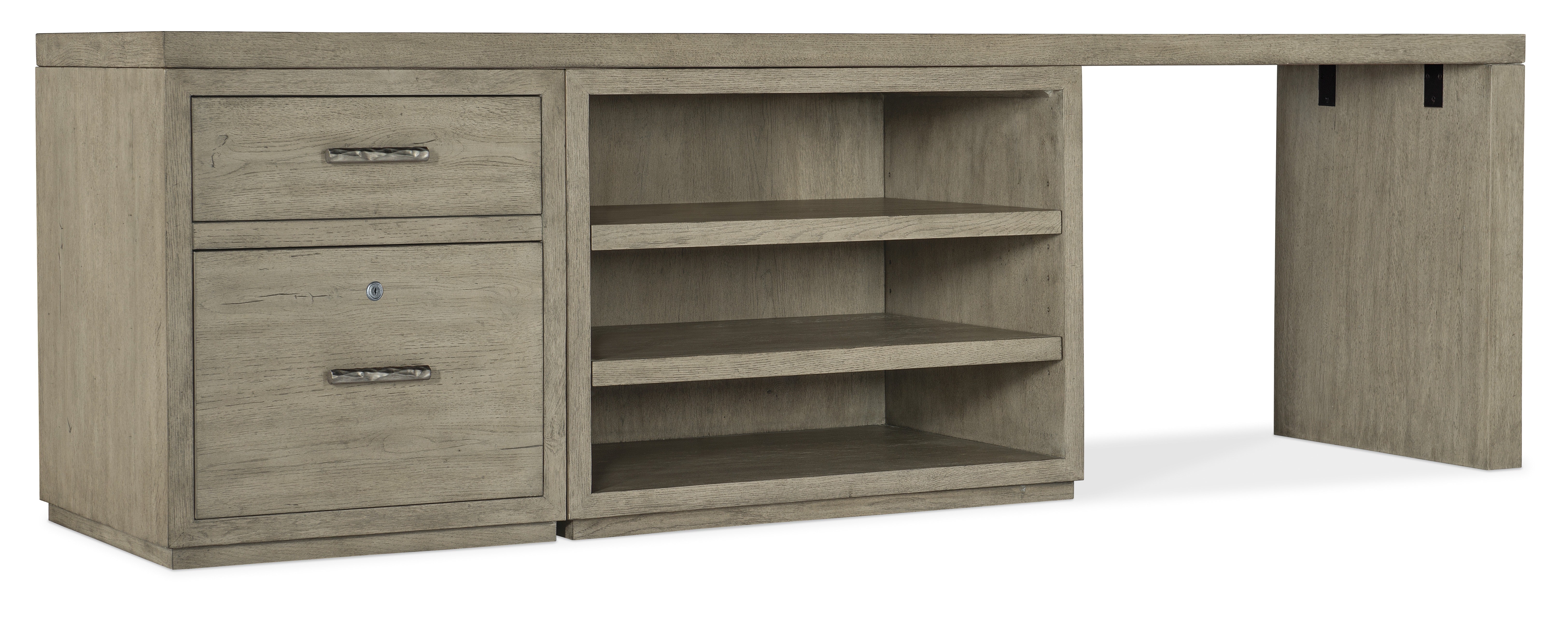 Hooker Furniture Linville Falls Desk - 96in Top-Small File-Open and Leg 6150-10927-85