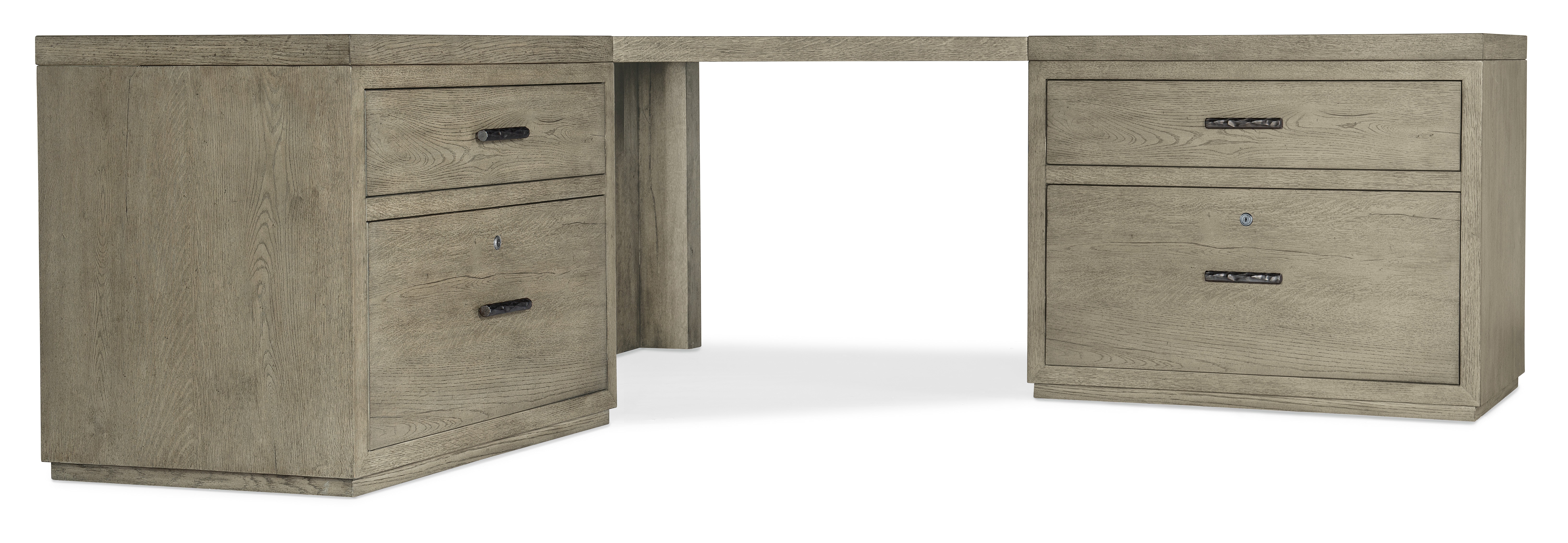 Hooker Furniture Linville Falls Corner Combo-2-36in Tops-2 Lateral Files 6150-10938-85