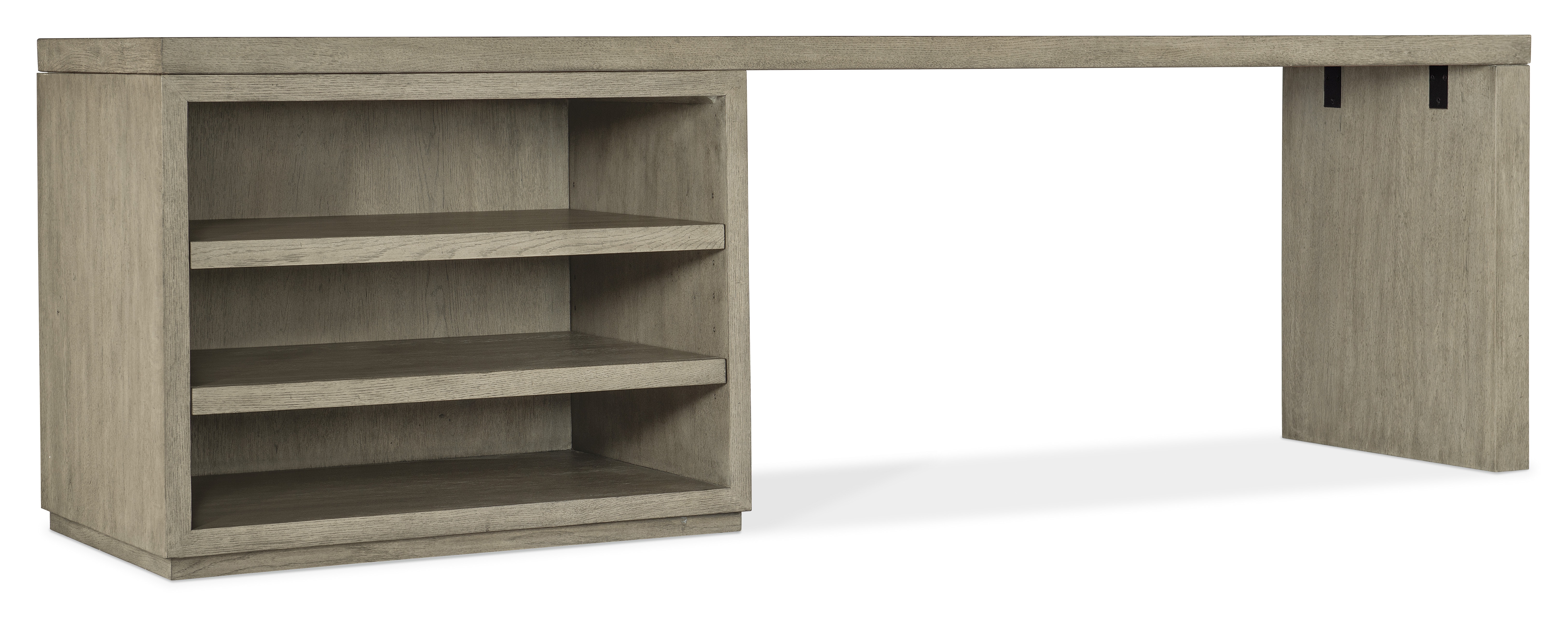 Hooker Furniture Linville Falls Desk - 96in Top-Open Desk Cabinet and 1 Leg 6150-10947-85